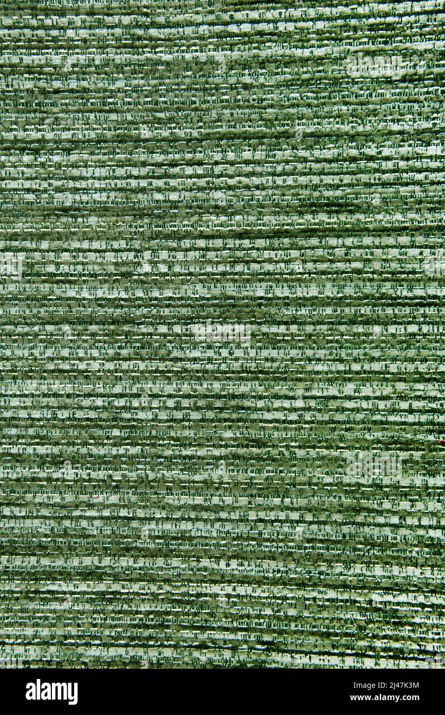 close up of the green fabric upholstery material textured background ...