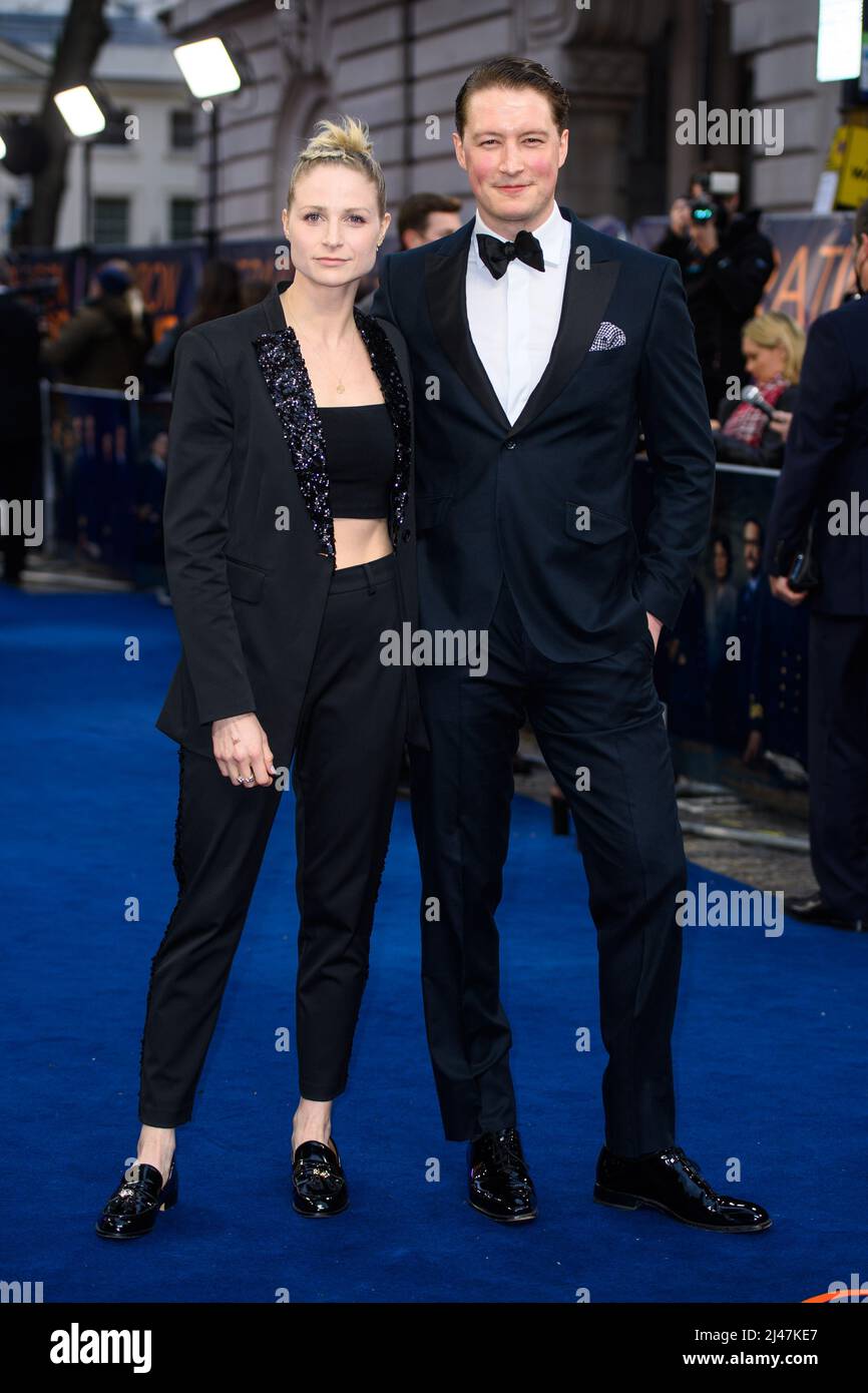 London, UK. 12 April 2022. Niamh Algar and Lorne MacFadyen attending