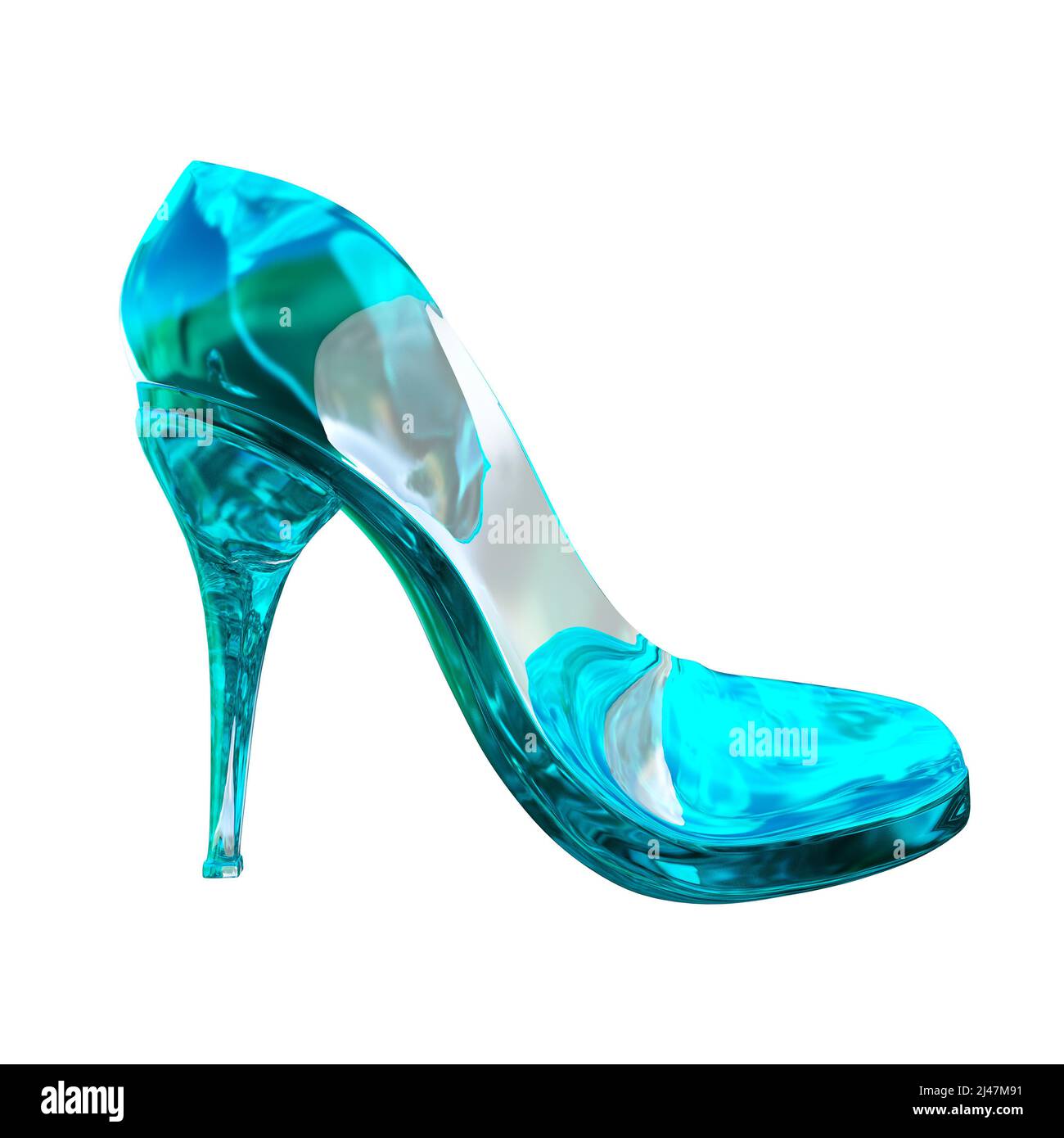 Glass Shoe, 3D Rendering, 3D Illustration Stock Photo - Alamy