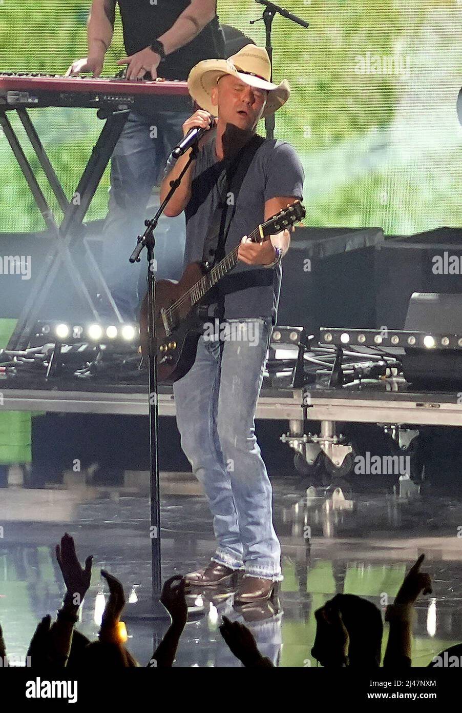 Nashville, USA. 11th Apr, 2022. Kenny Chesney performs at the 2022 CMT
