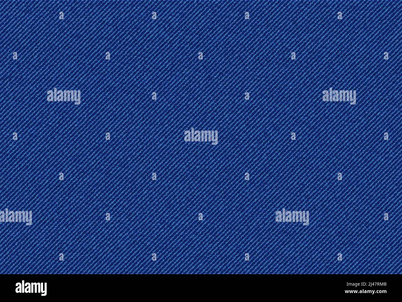 Jeans denim texture pattern background, navy blue apparel fabric pattern, realistic vector. Blue jeans cloth or denim canvas material in macro closeup, cotton textile of denim jeans or upholstery Stock Vector