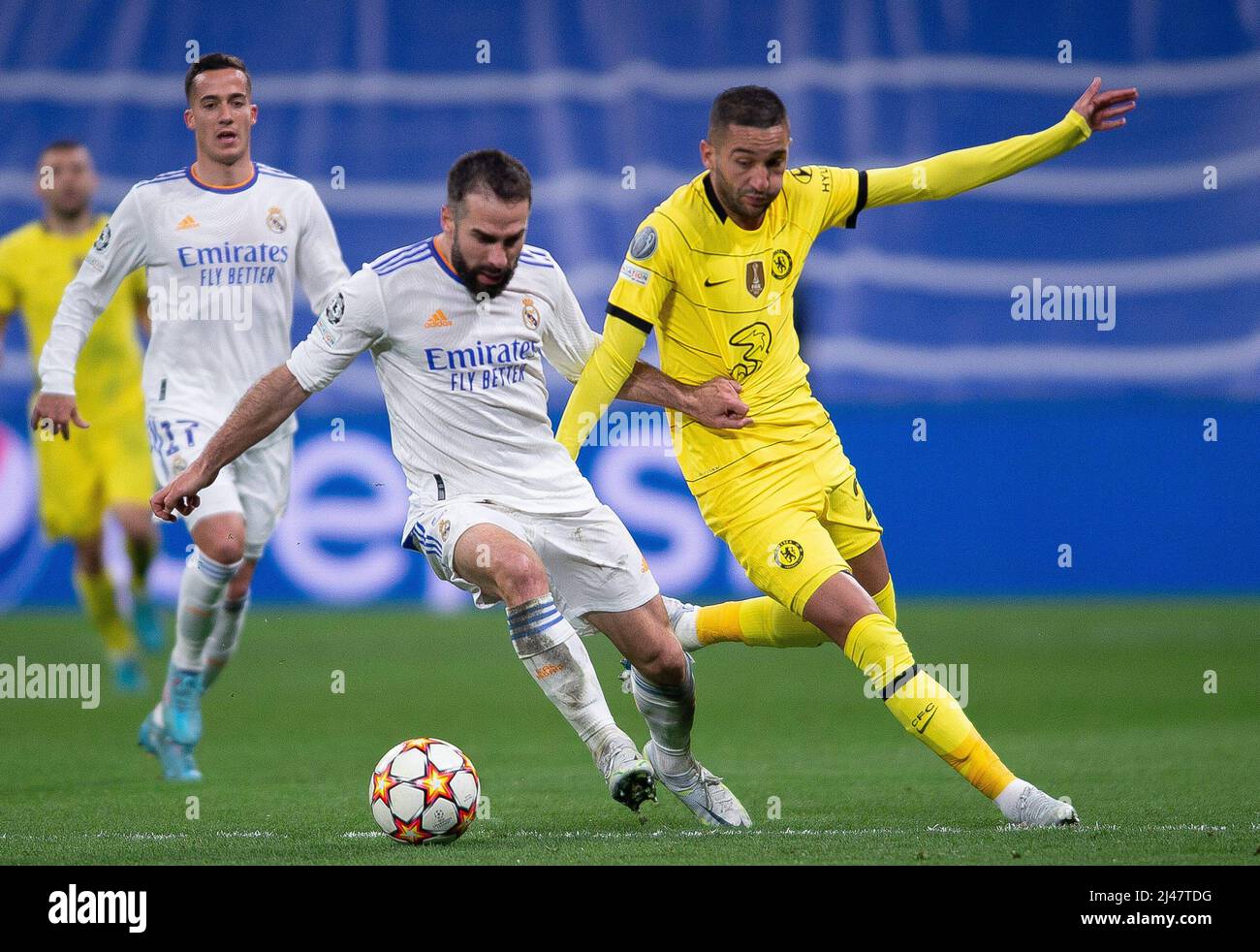 12 April 2022, Spain, Madrid. Soccer: UEFA Champions League, Real ...