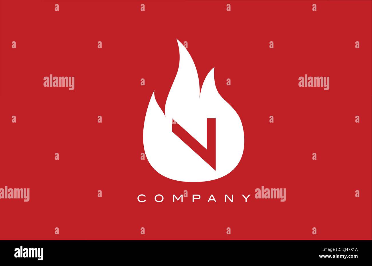 red N fire flames alphabet letter logo design. Creative icon template ...
