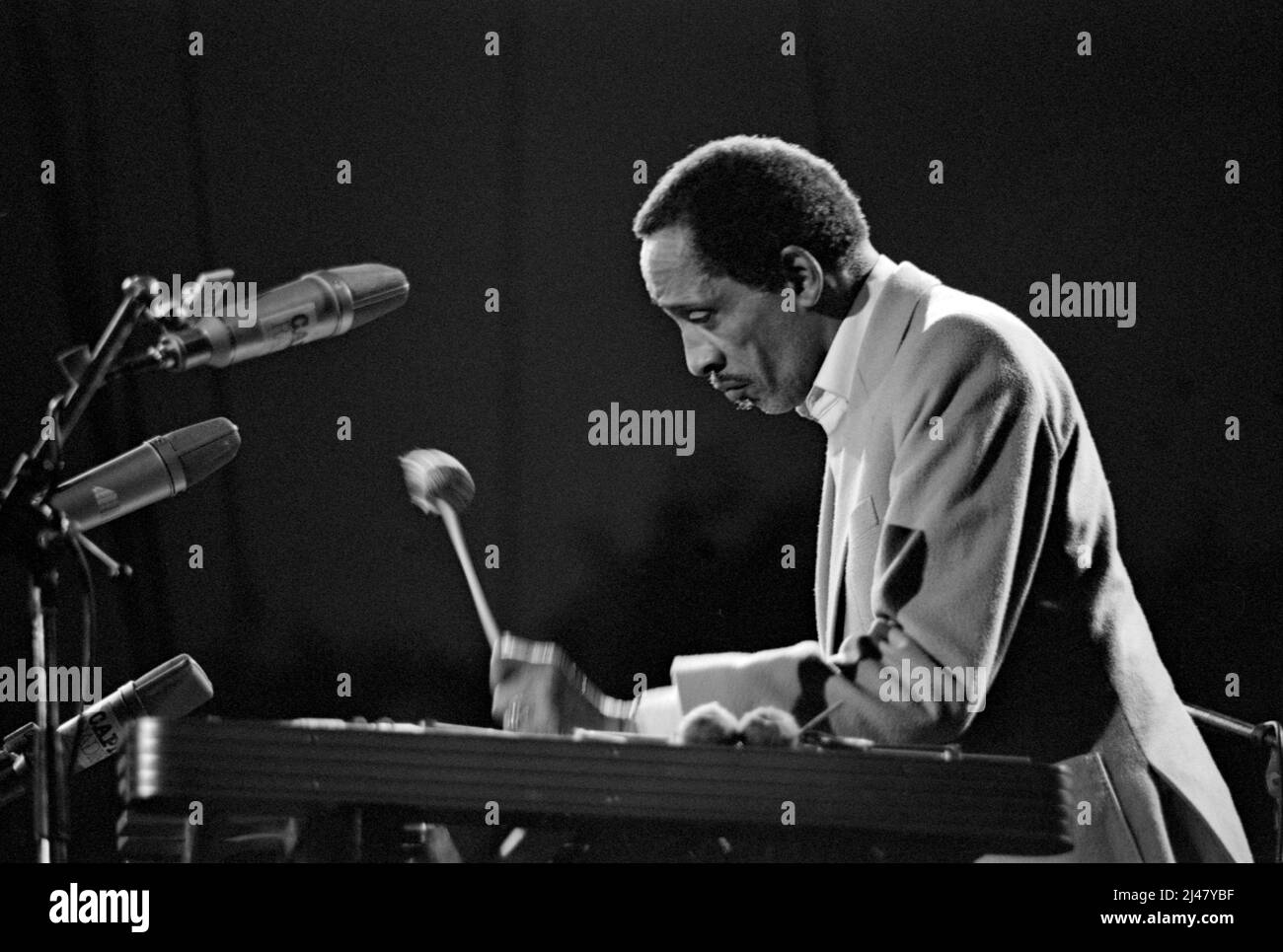 American vibraphone player Milt Jackson performing with the Modern Jazz