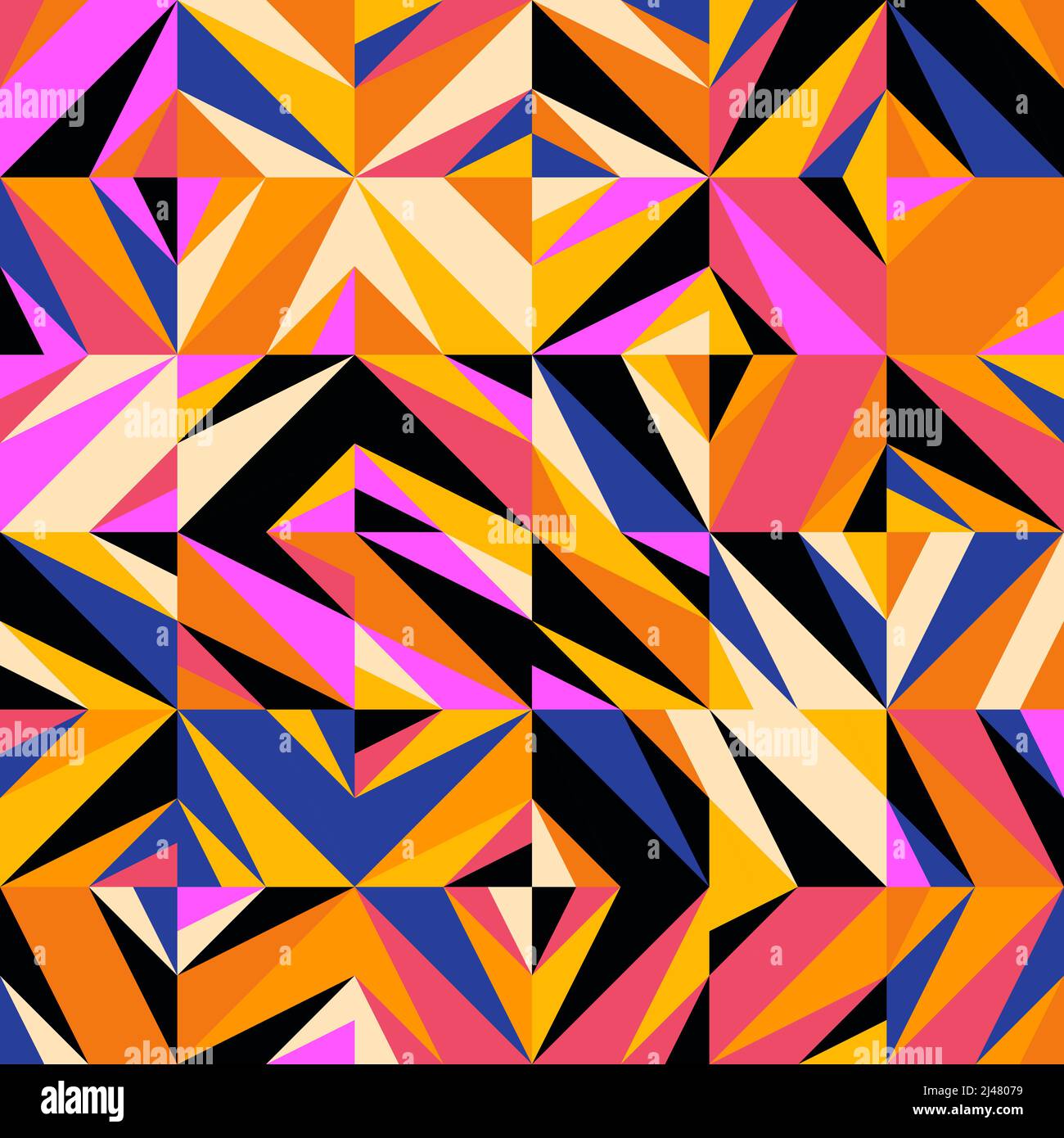 Seamless abstract vector pattern artwork made with repetitive geometry ...