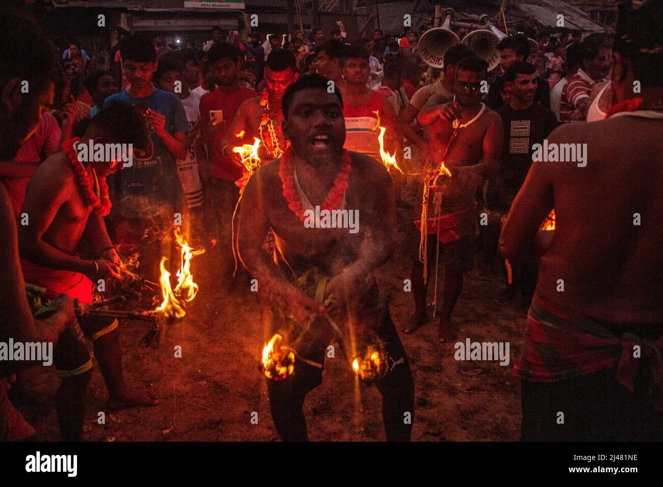 West Bengal, India, 12/04/2022, Charak Gajon festival is mostly