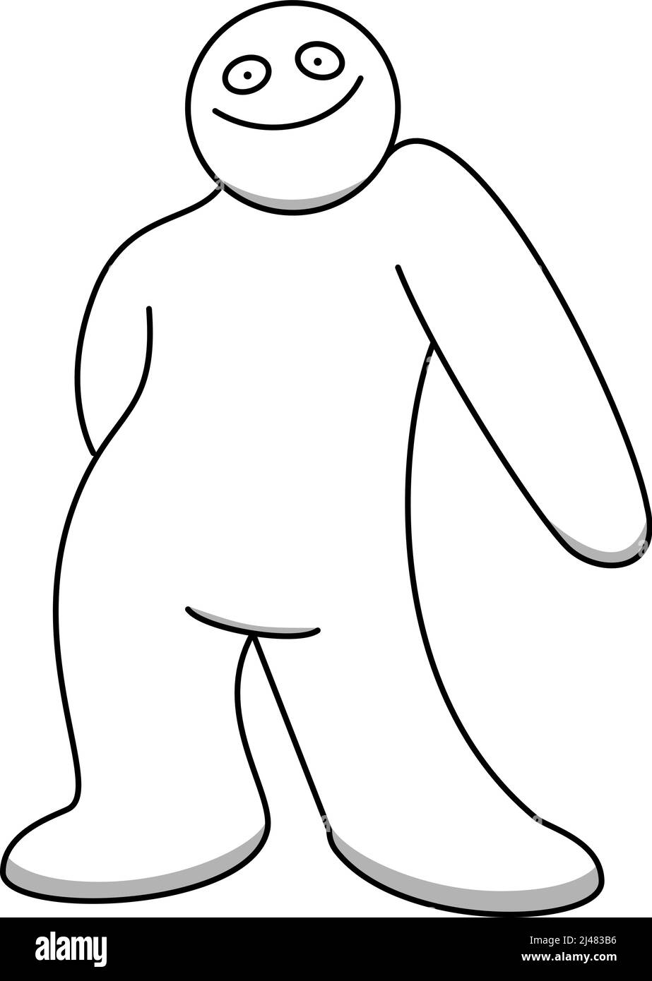 drawing of man dancing Stock Vector