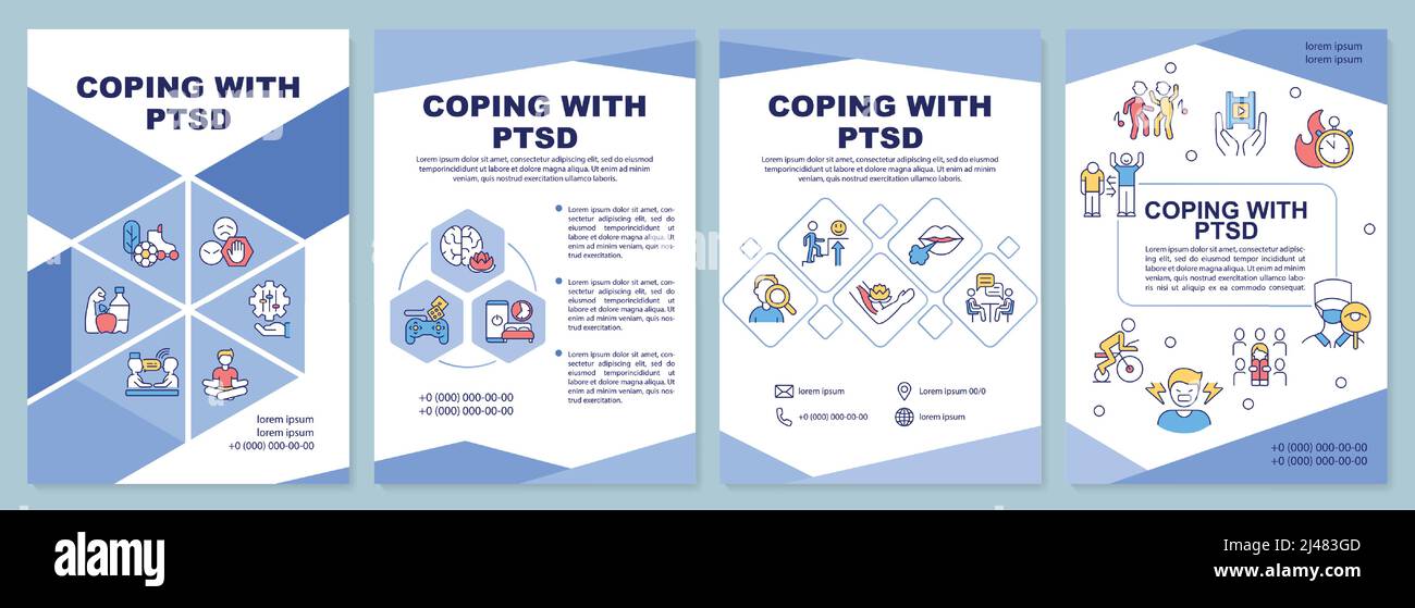 Coping with PTSD word concepts blue banner Stock Vector Image & Art - Alamy