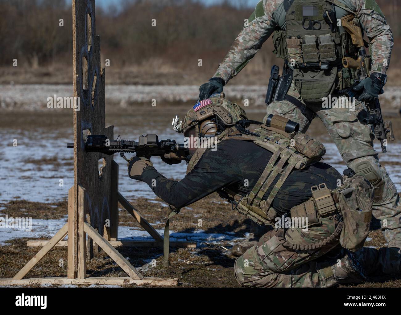 Lithuania Special Forces train U.S. Special Forces on timed range ...