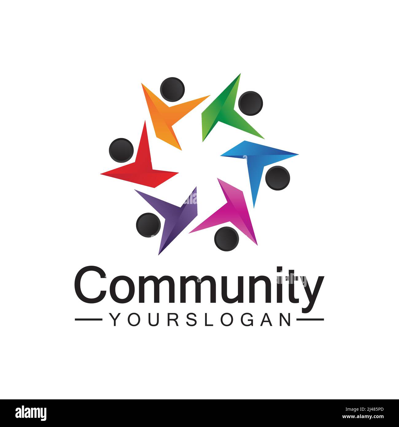 Community Logo Design Template for Teams or Groups.network and social ...