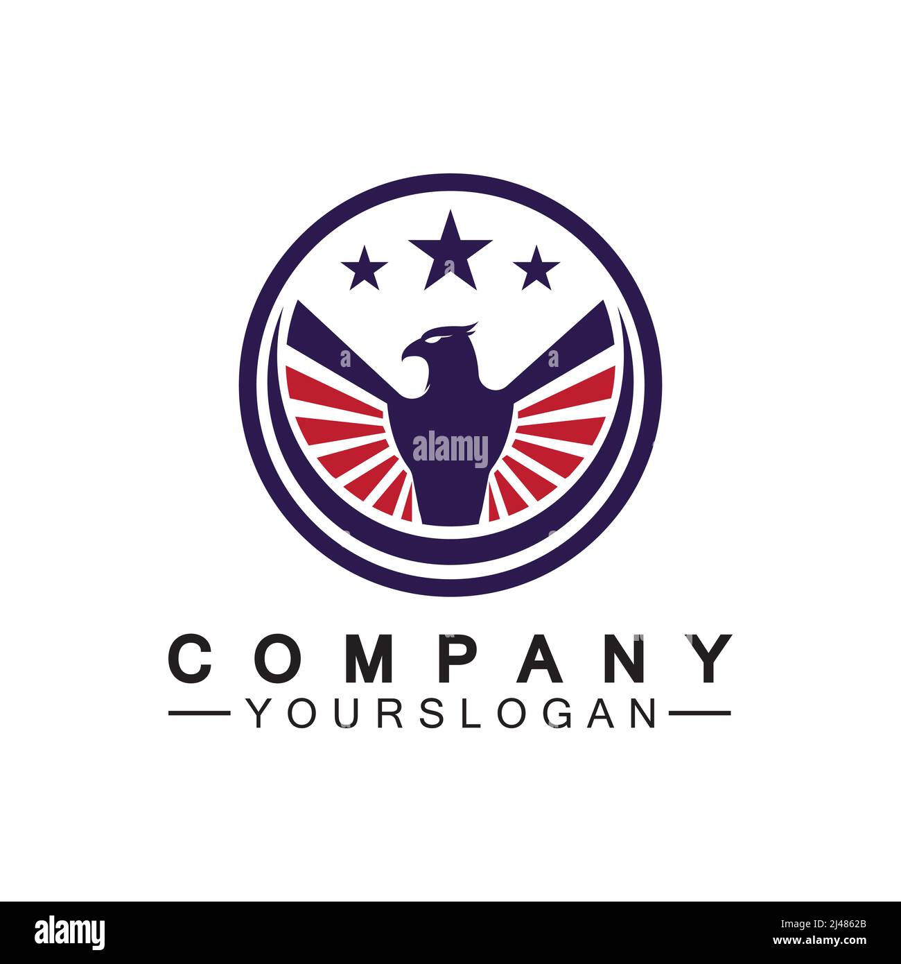 Eagle icon logo design vector template Stock Vector