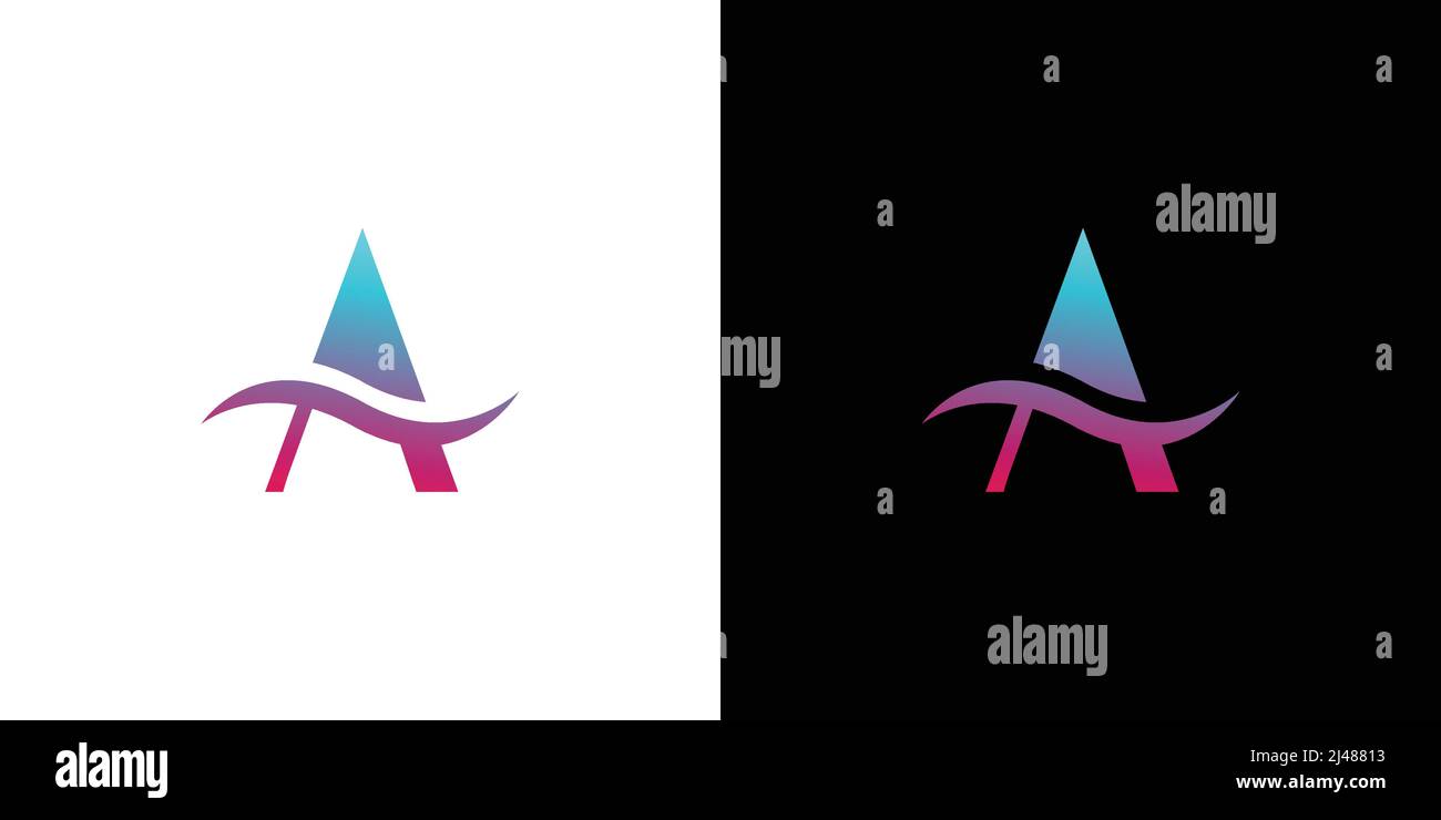 Modern and unique letter A initials logo design Stock Vector Image ...