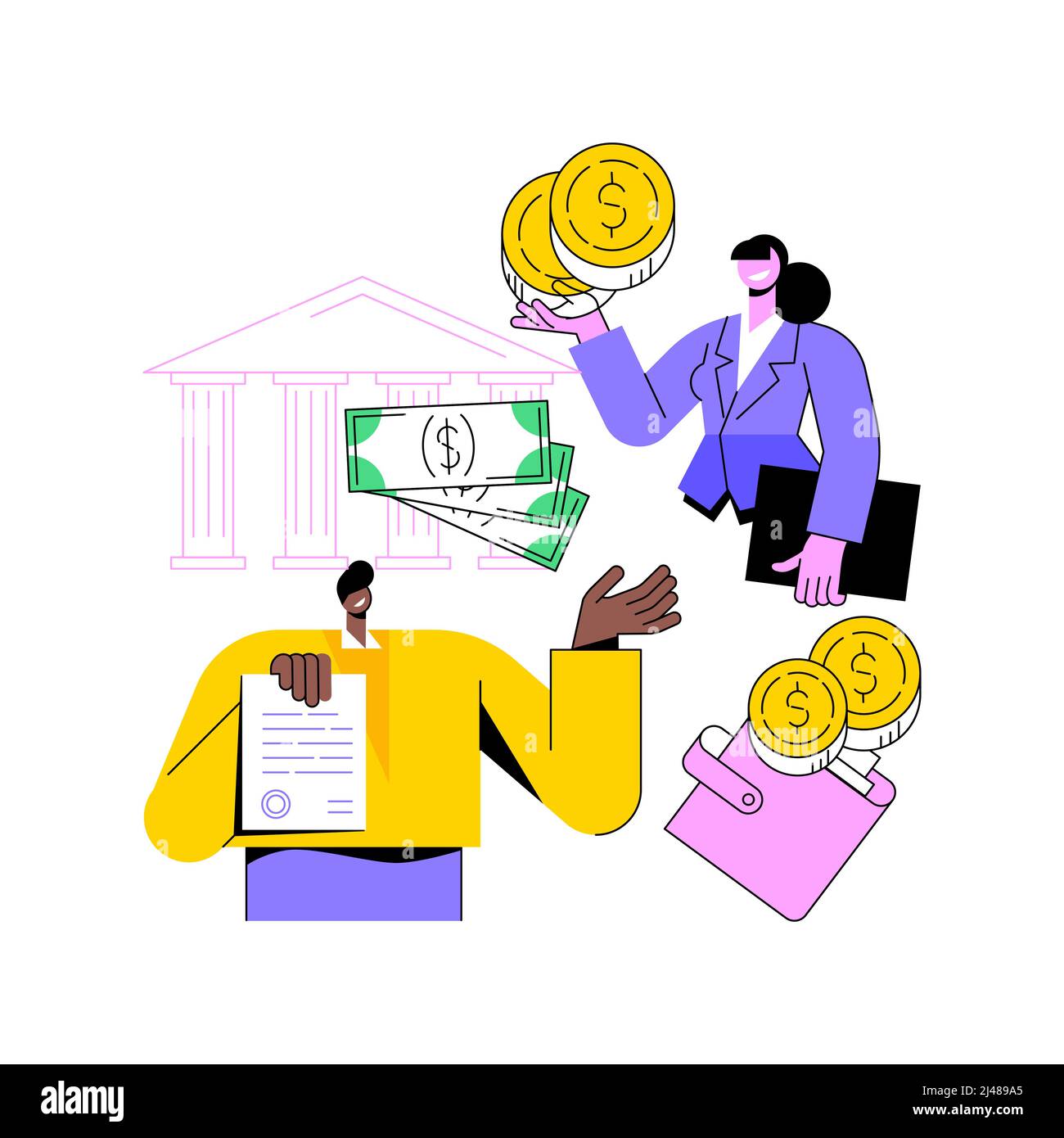 Wage subsidy Stock Vector Images - Alamy
