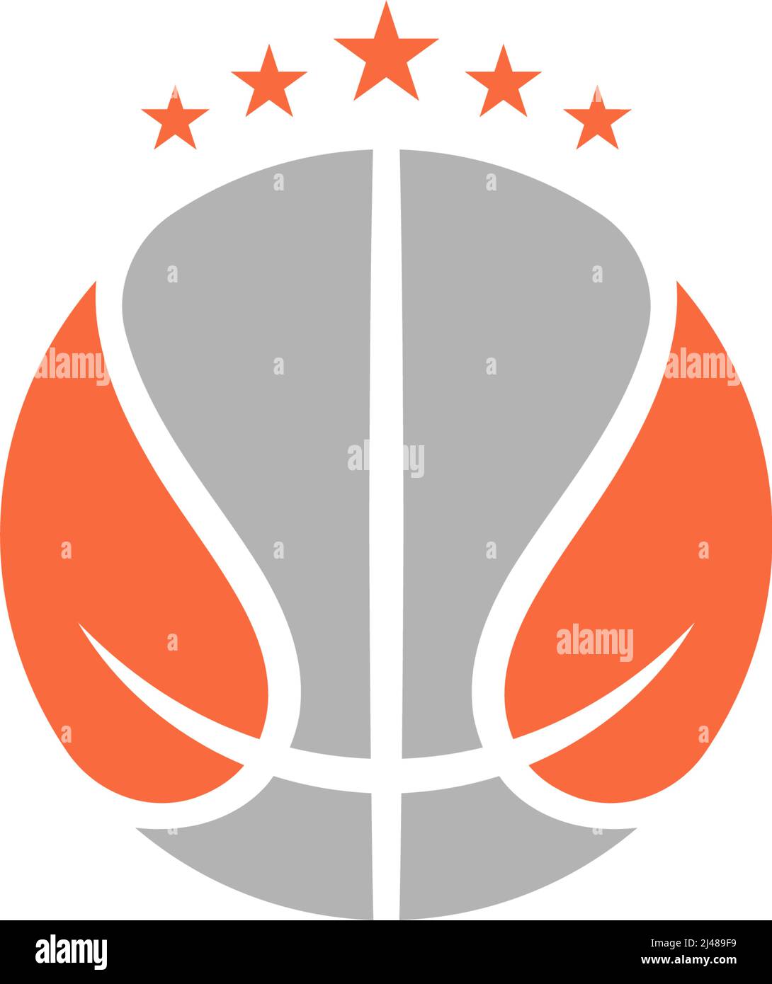 Basketball icon logo design illustration template vector Stock Vector