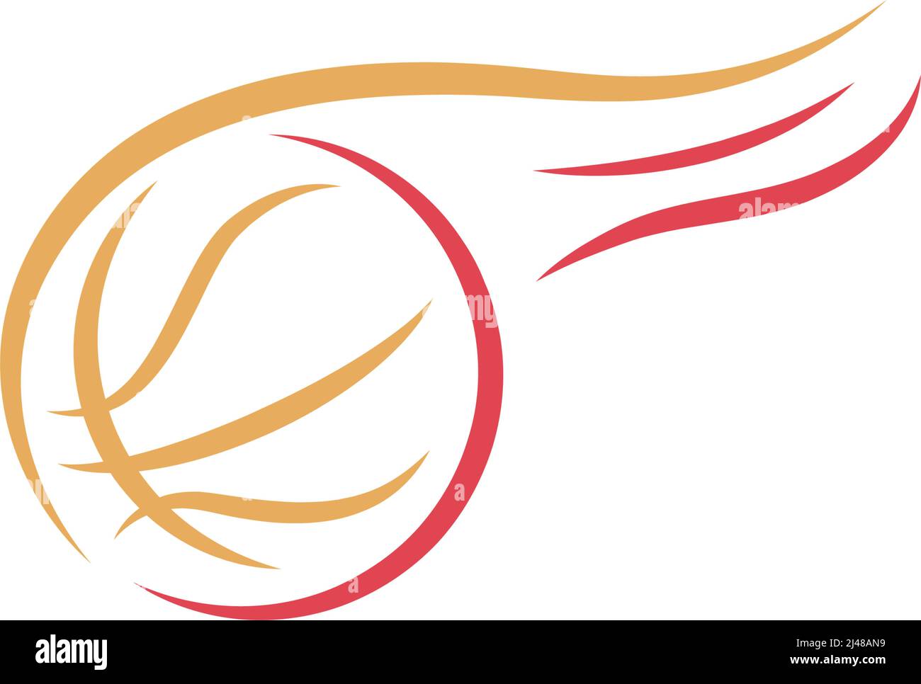 Basketball icon logo design illustration template vector Stock Vector