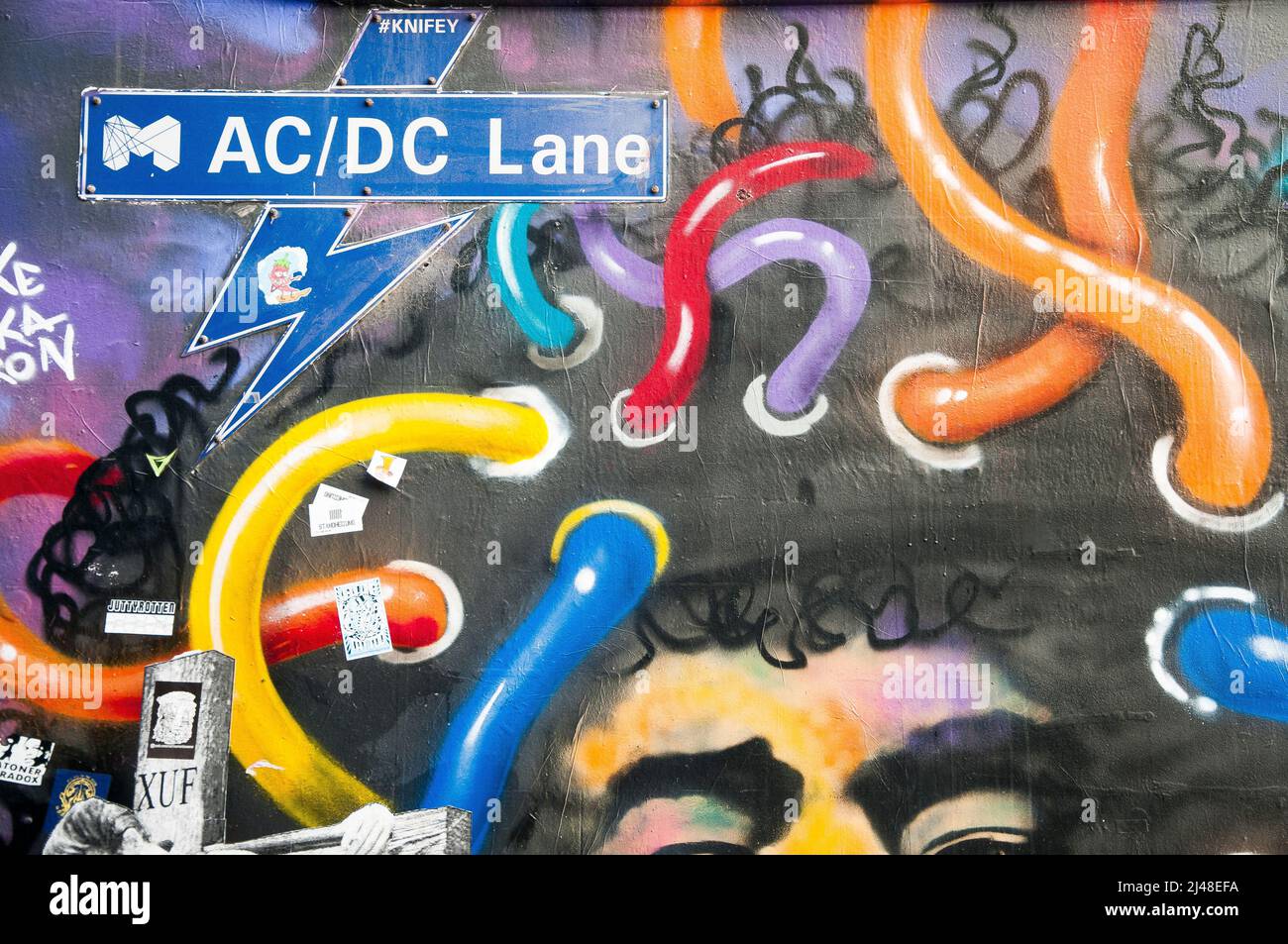 Acdc lane melbourne hi-res stock photography and images - Alamy