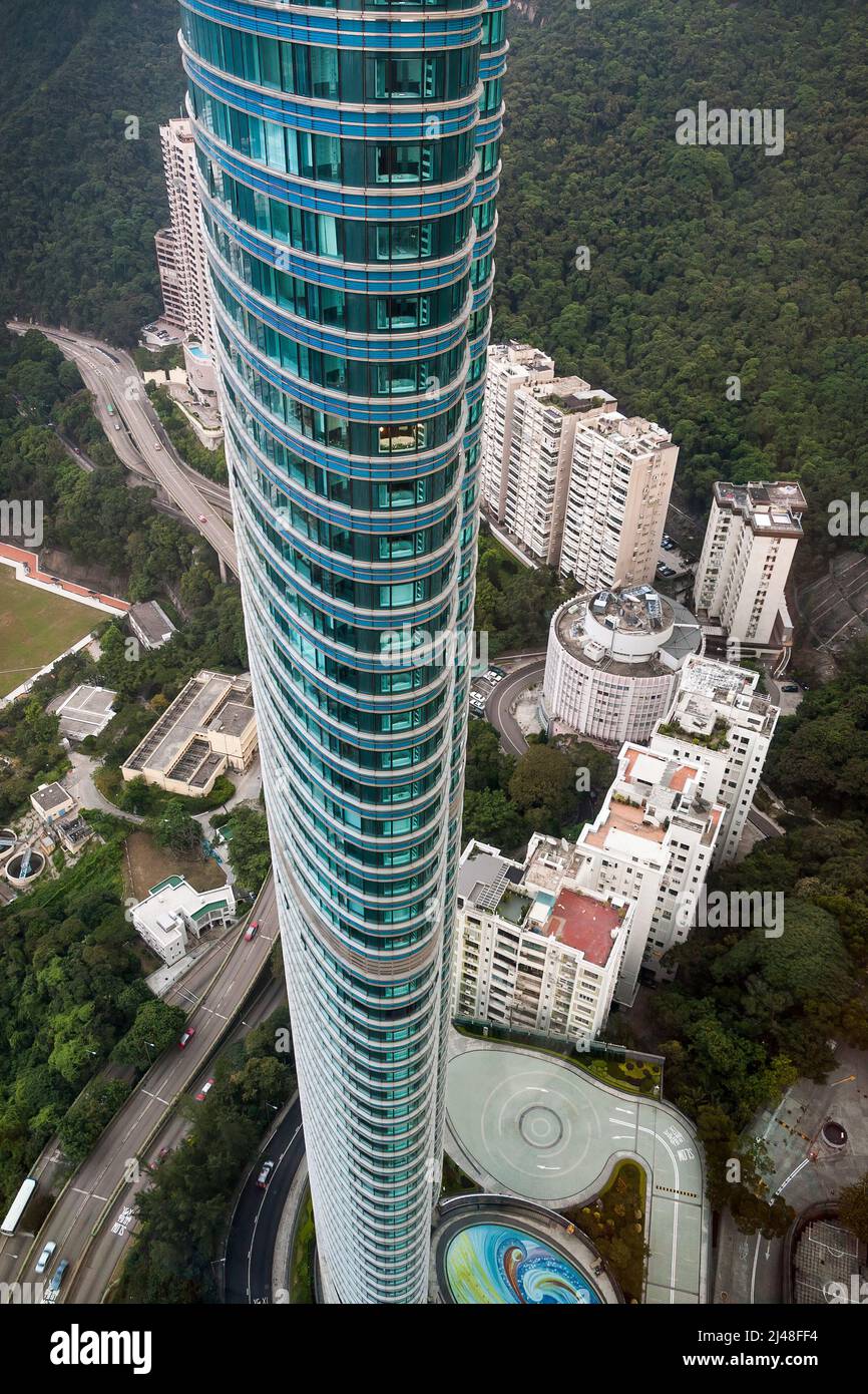 Highcliff, the tallest residential apartment block in Hong Kong, seen