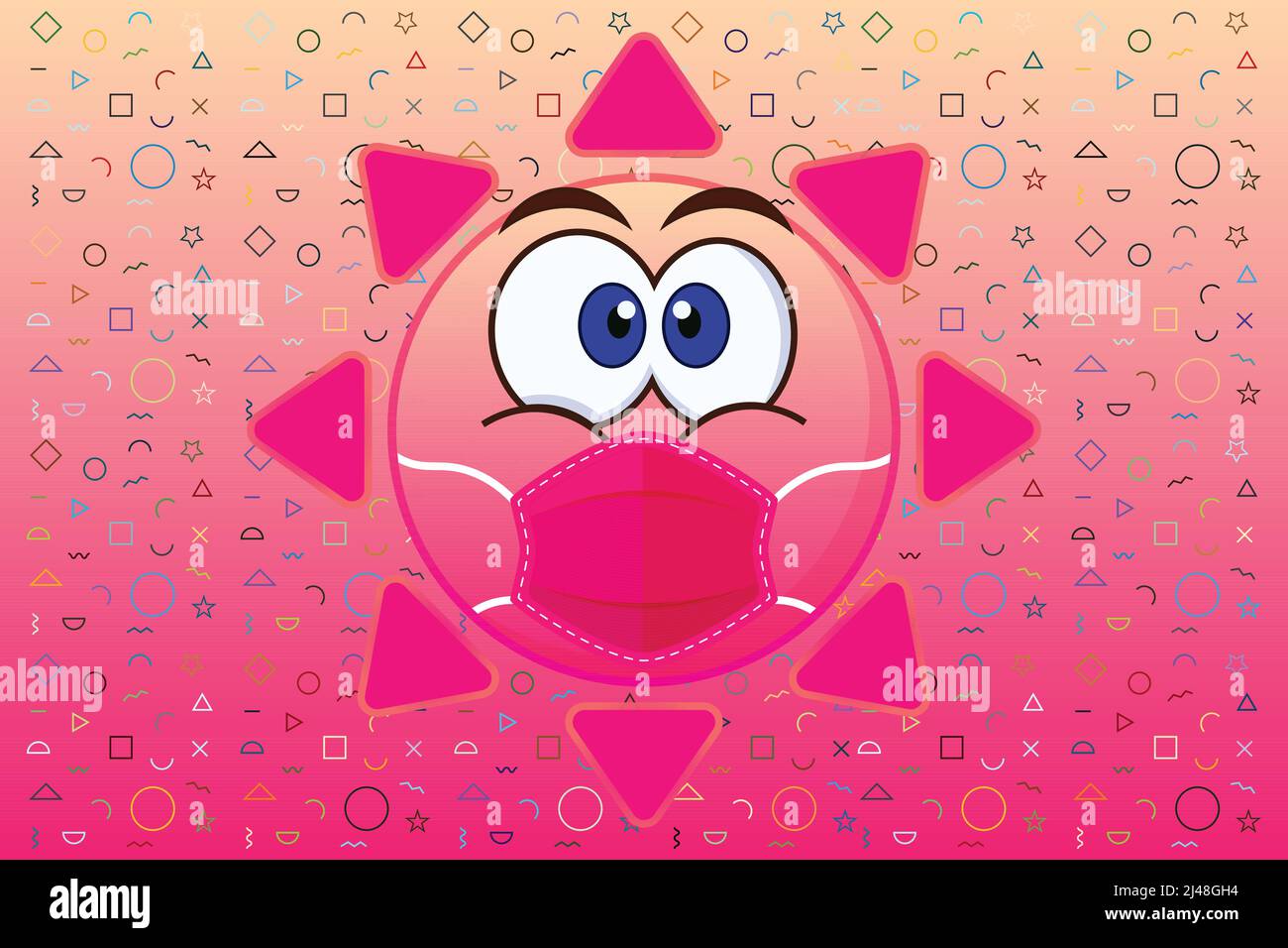 Cartoon mask emoji design artwork Stock Vector Image & Art Alamy