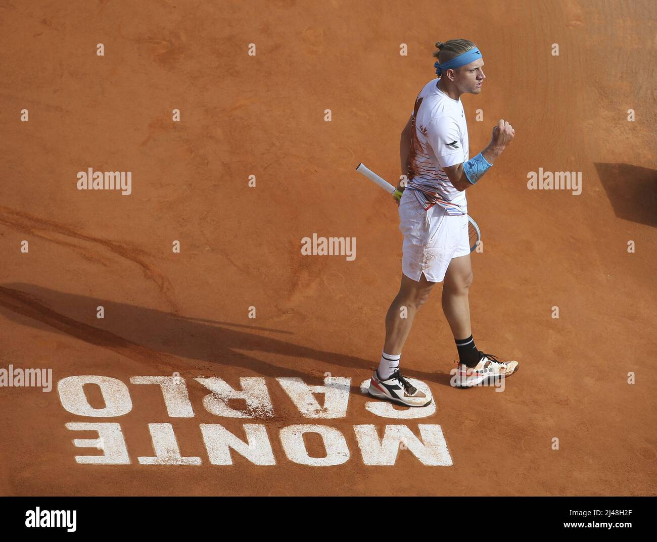 France - 12/04/2022, Alejandro Davidovich Fokina of Spain during day 3 of  the Rolex Monte-Carlo Masters 2022, an ATP Masters 1000 tennis tournament  on April 12, 2022, held at the Monte-Carlo Country
