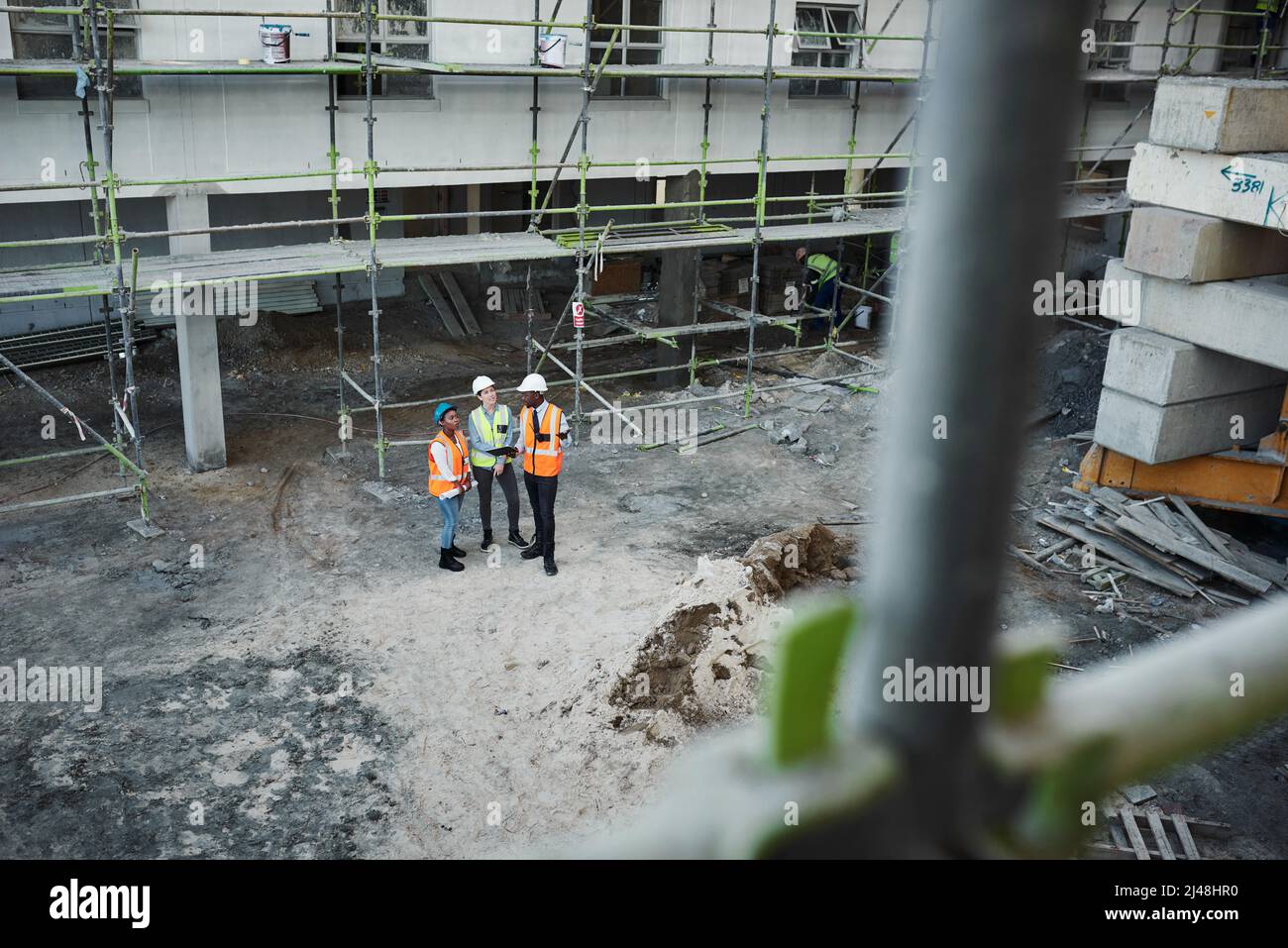 Aerial shot business meeting hi-res stock photography and images - Alamy