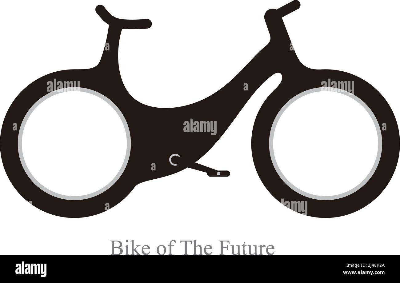 modern bicycle of the future Vector illustration Stock Vector