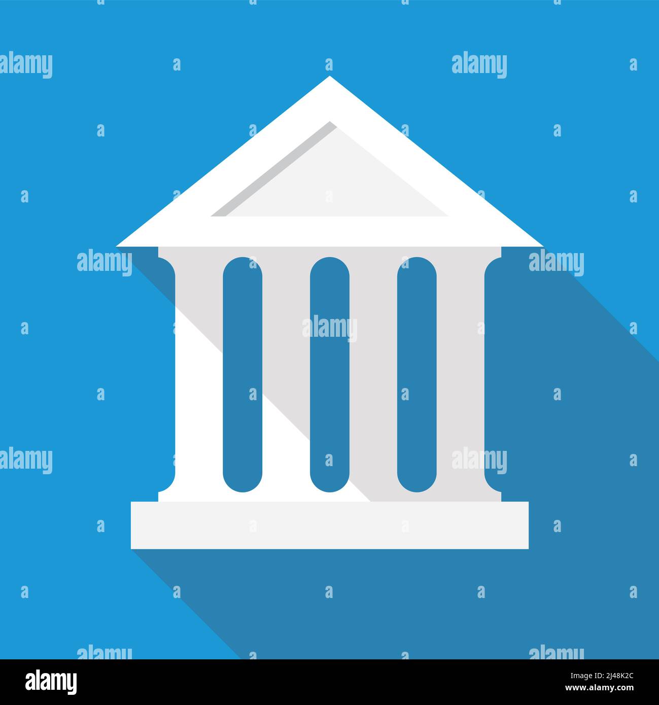 Bank building flat icon, vector illustration Stock Vector Image & Art ...