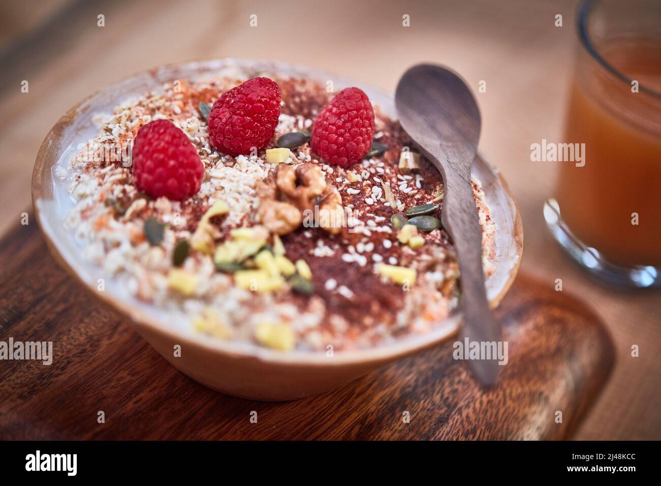 Low fat and full of flavour. Shot of a delicious breakfast meal served