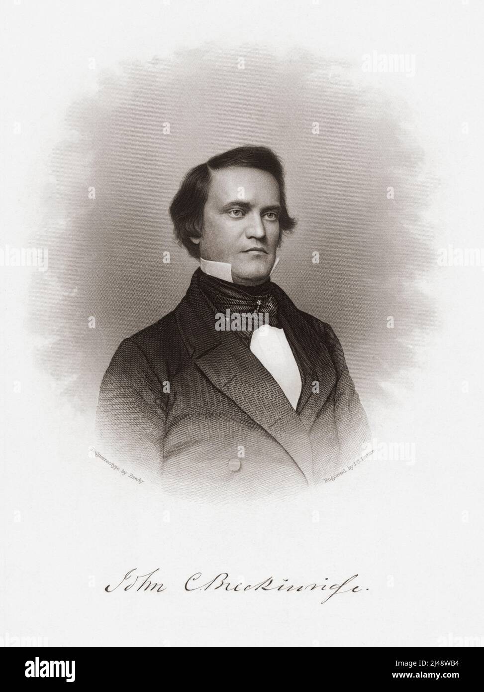 John Cabell Breckinridge, 1821 - 1875.   14th vice president of the United States 1857-61 Stock Photo