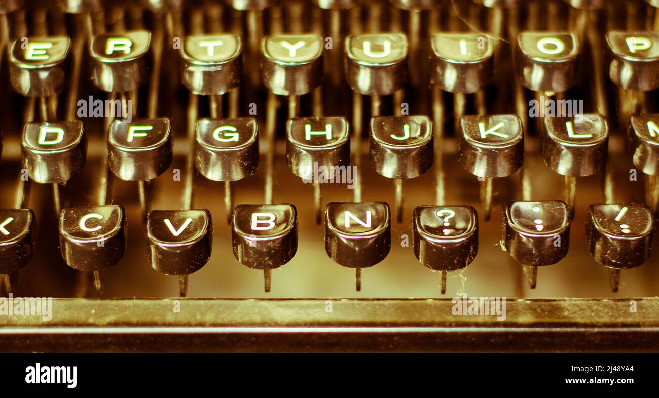 an ancient typewriter Stock Photo Alamy