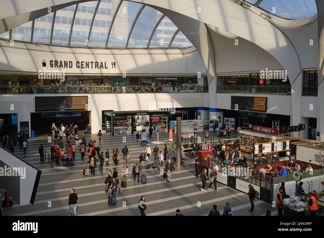 Grand Central at New Street Station in Birmingham, UK Stock Photo