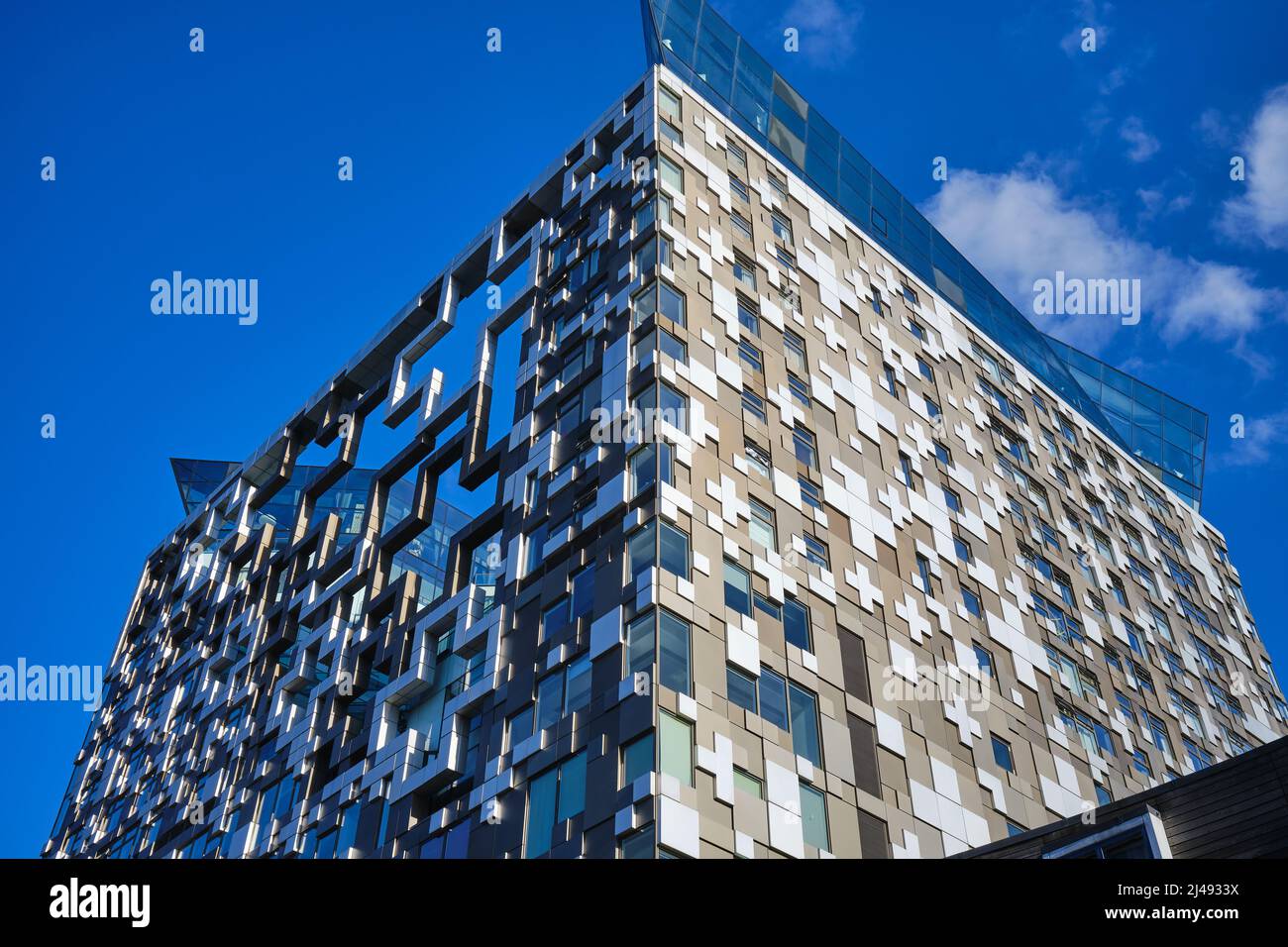 The Cube, a landmark building in central Birmingham, UK Stock Photo