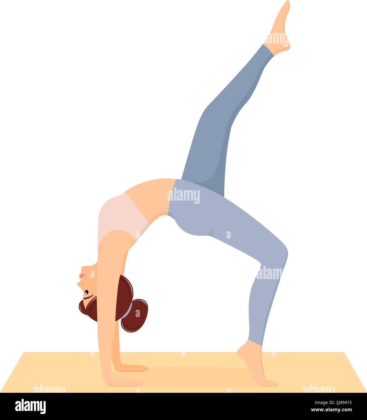 Bridge pose Stock Vector Images - Alamy