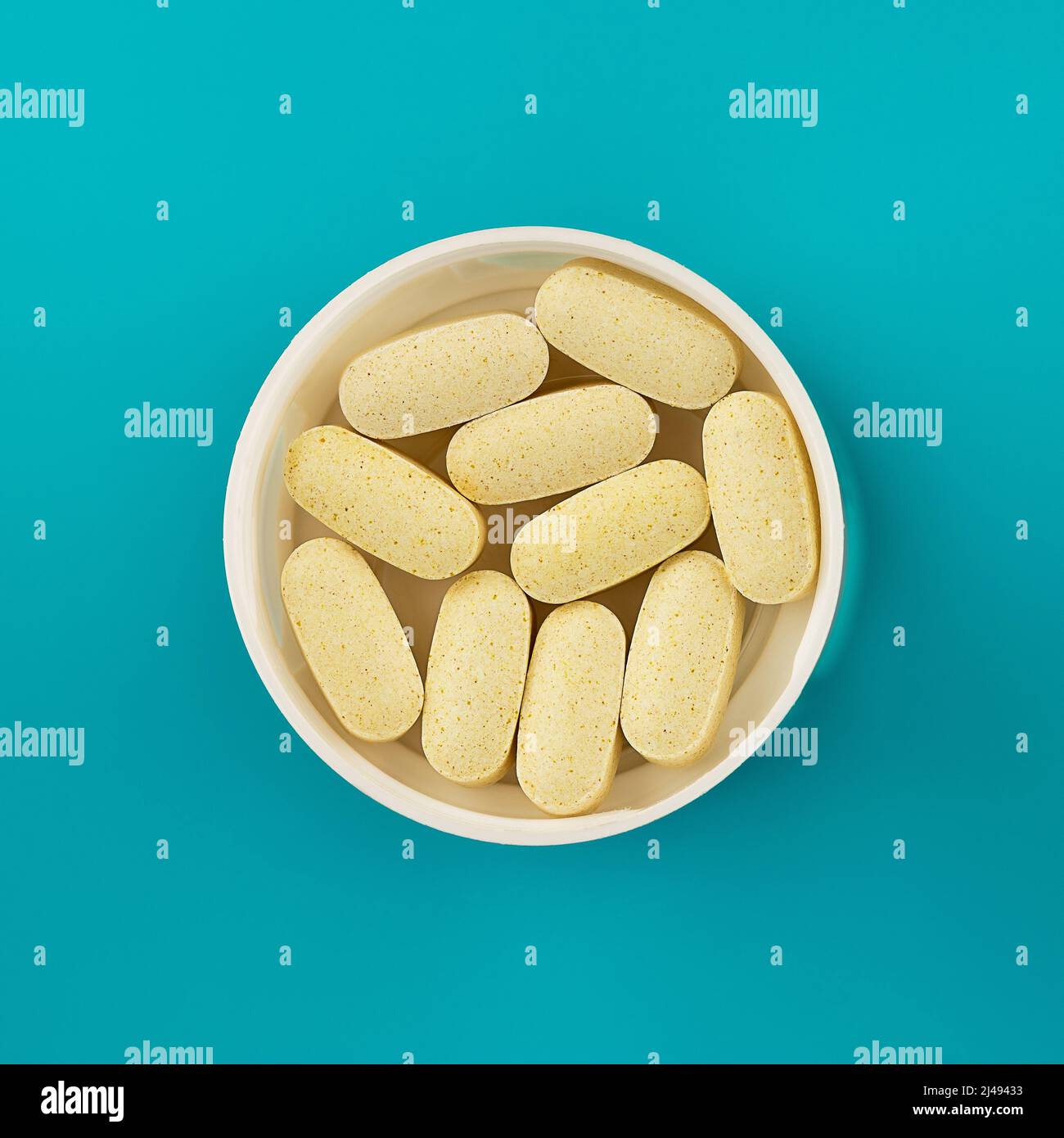 magnesium taurate pills. immune prevention care concept Stock Photo Alamy