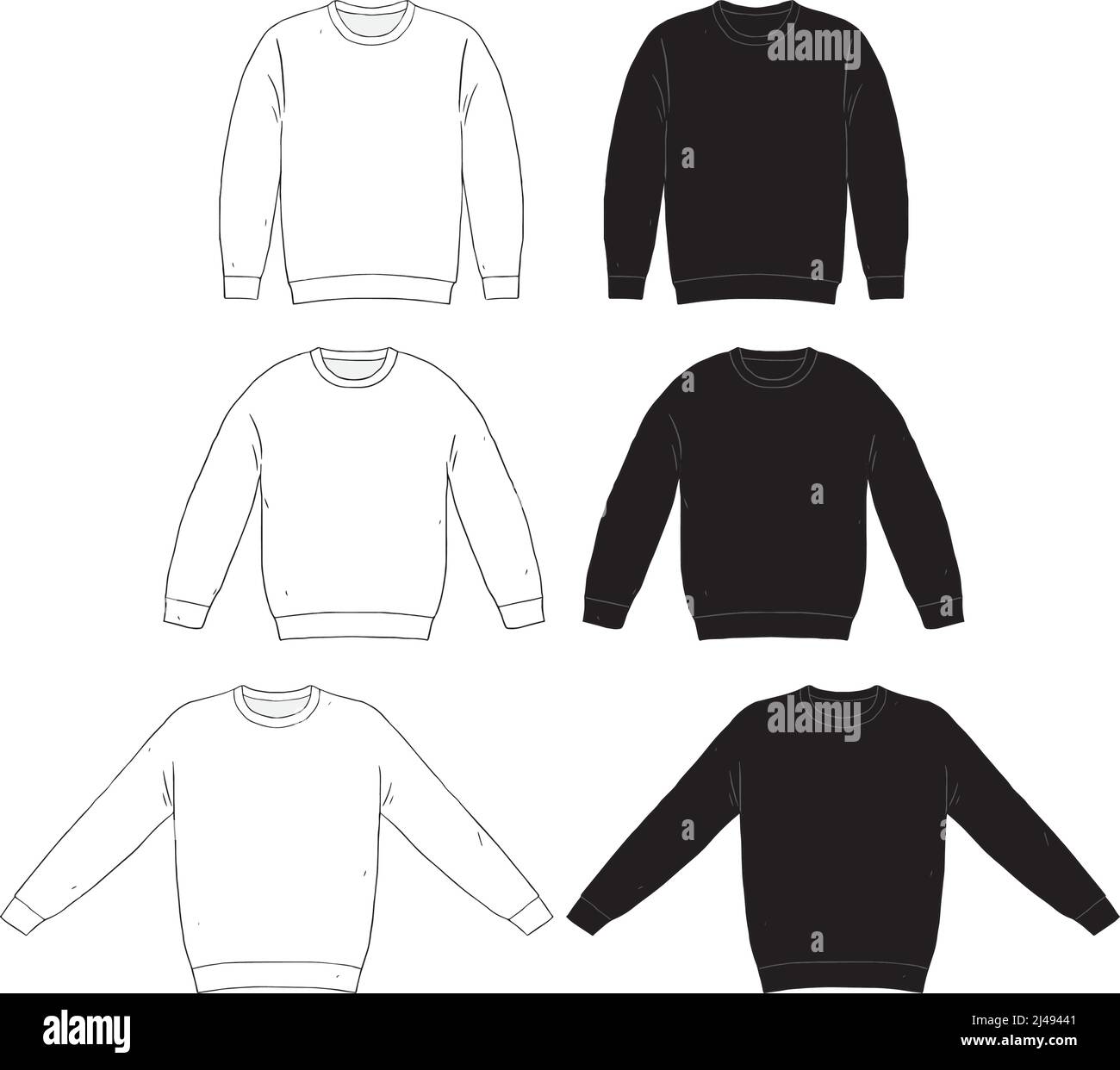 Black and white knit sweater Stock Vector Images - Alamy