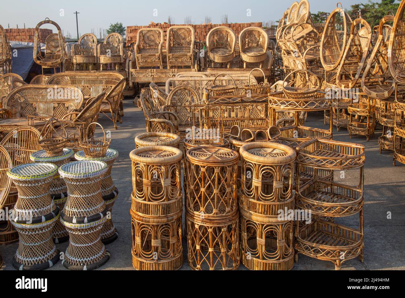 Beautiful handicrafts and home decorative items on display for sale at