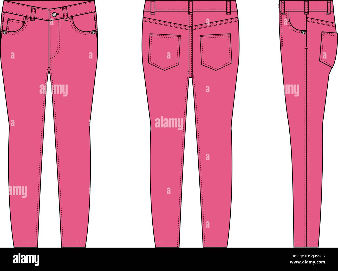 Female bottom jeans Cut Out Stock Images & Pictures Alamy