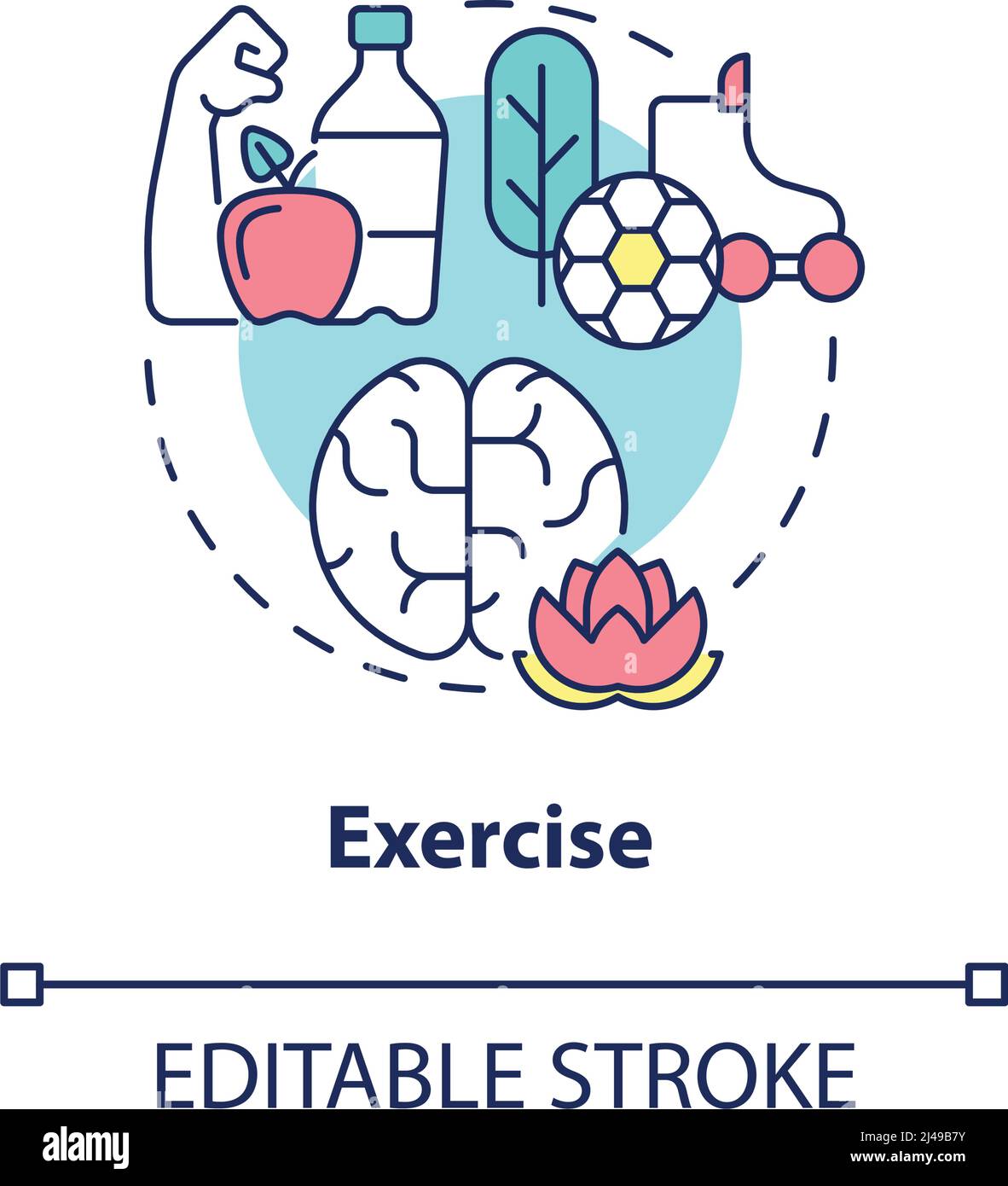 Exercise concept icon Stock Vector Image & Art - Alamy