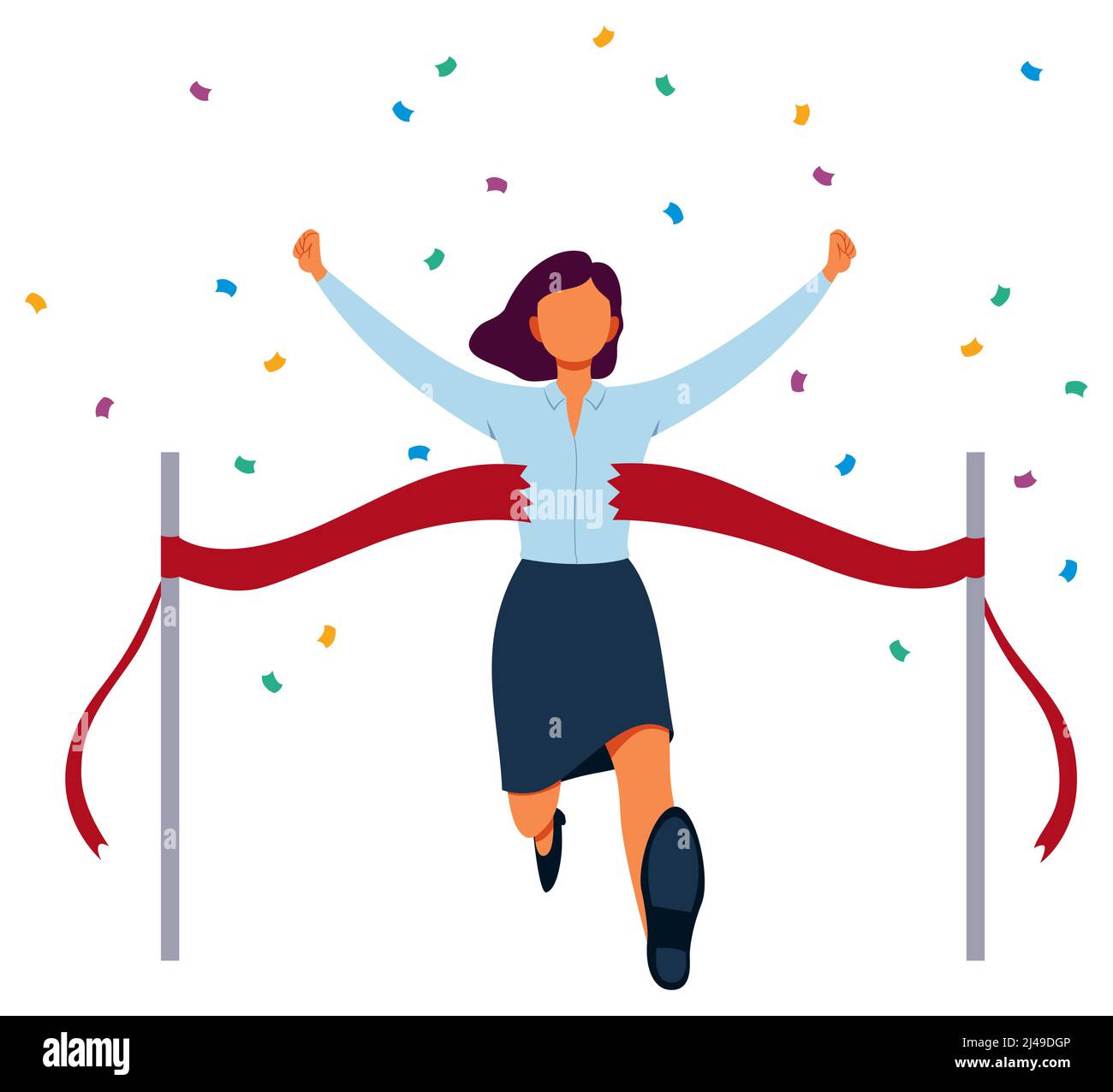 Crossing the Finish Line Stock Vector Image & Art Alamy