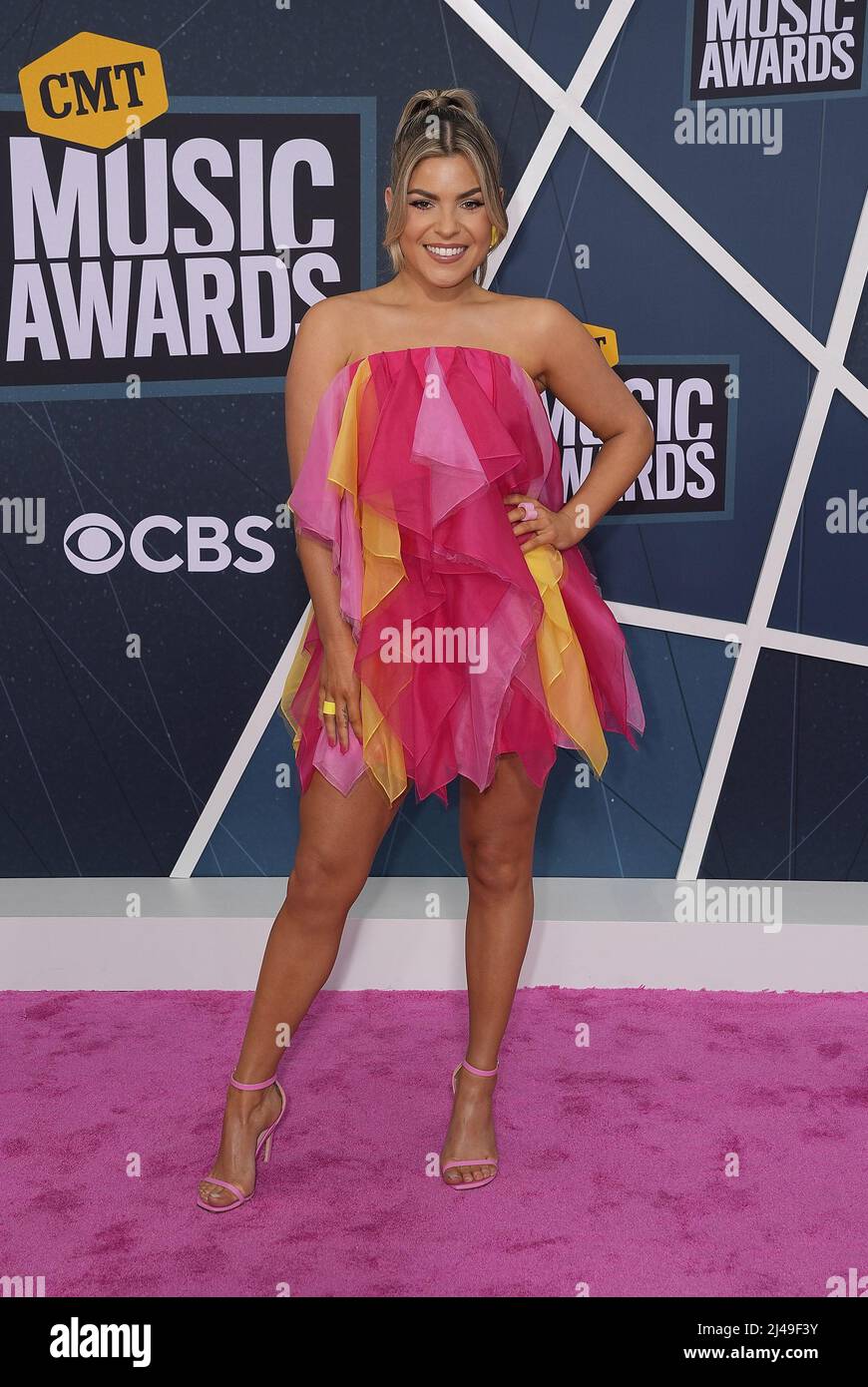 Tenille Arts attends the 2022 CMT Music Awards at Nashville Municipal ...