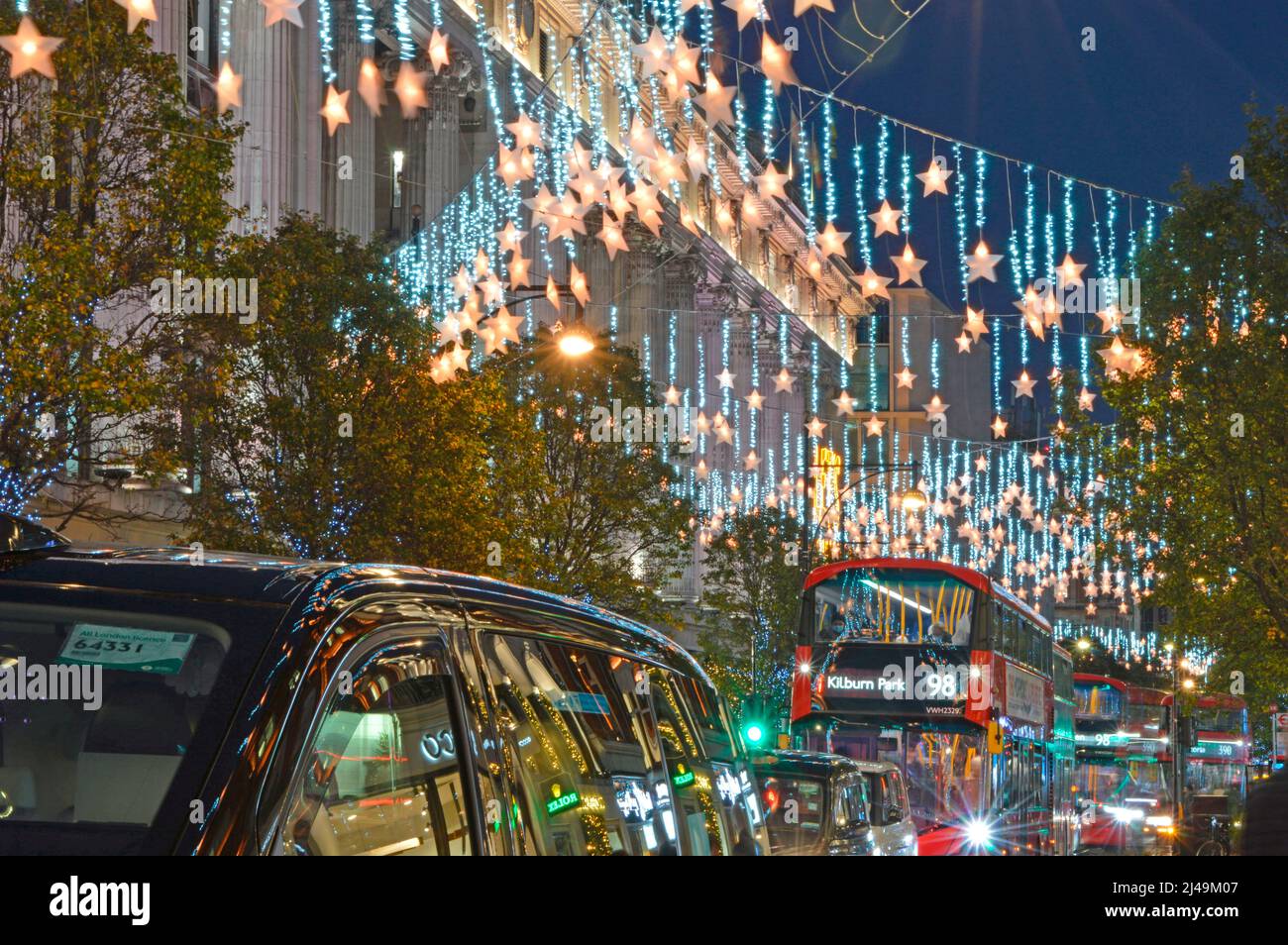 Christmas Lights, Oxford Street, London, England Stock Photo Alamy