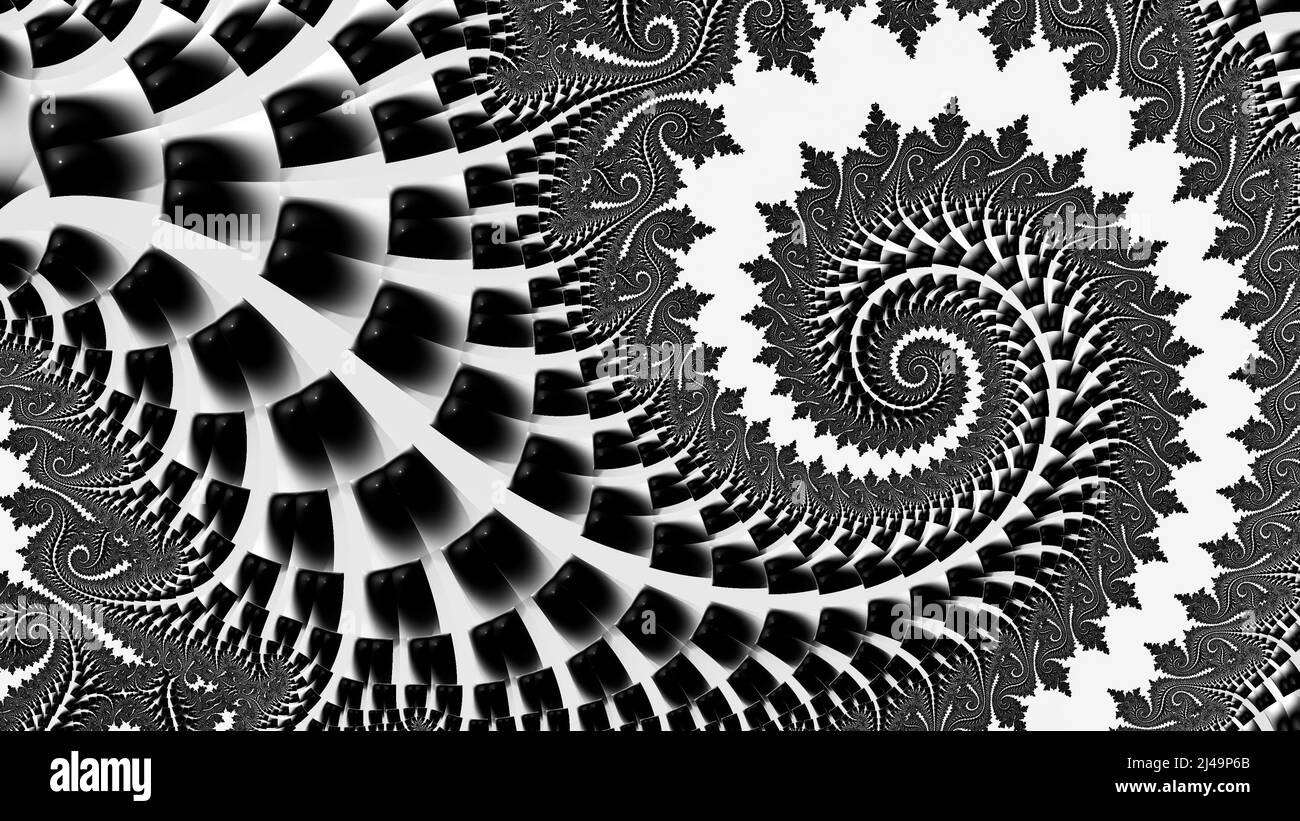 Abstract Computer generated Fractal design. A fractal is a never