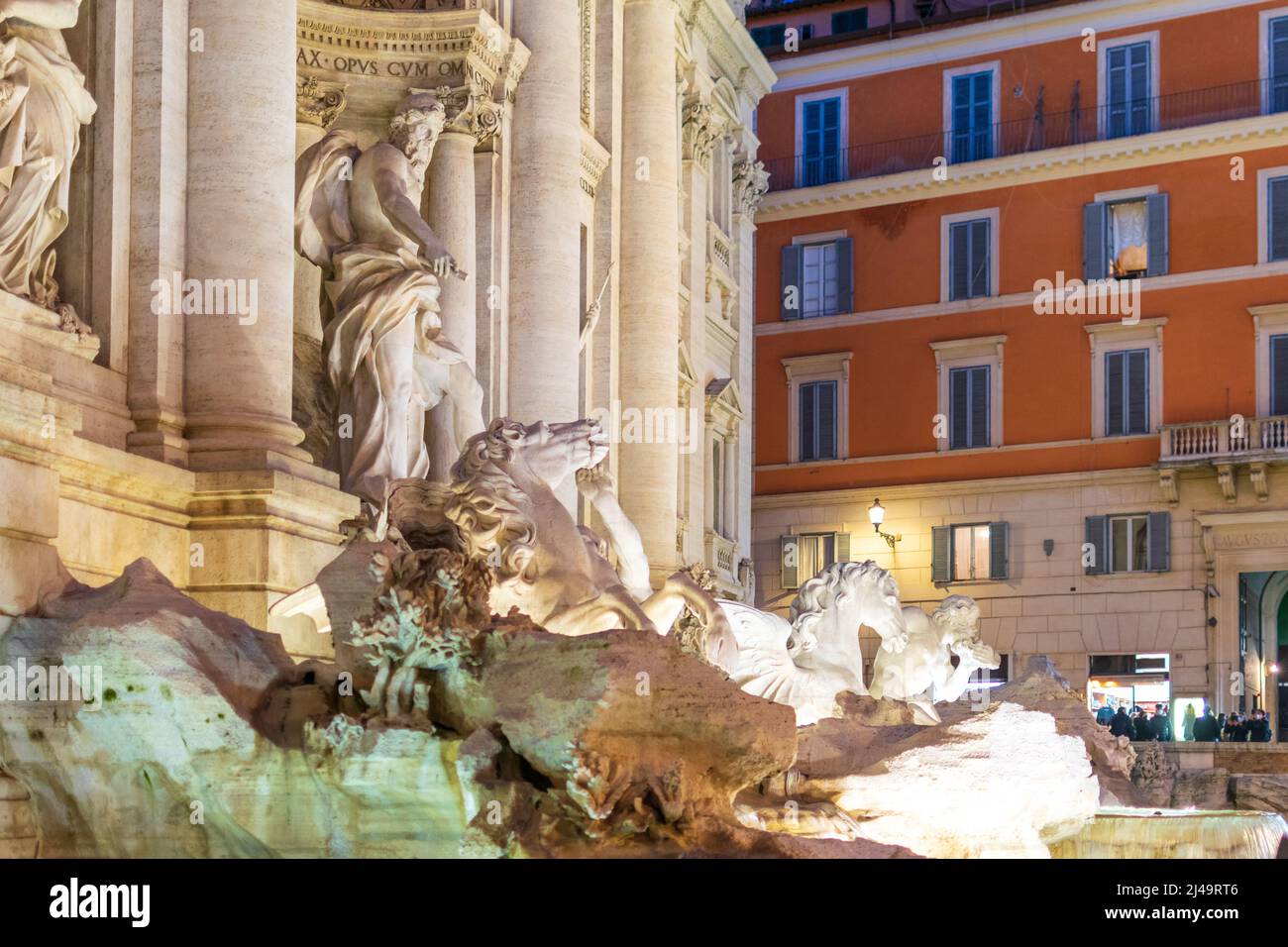 Fontana di Trevi for Holidays, Italy Stock Photo