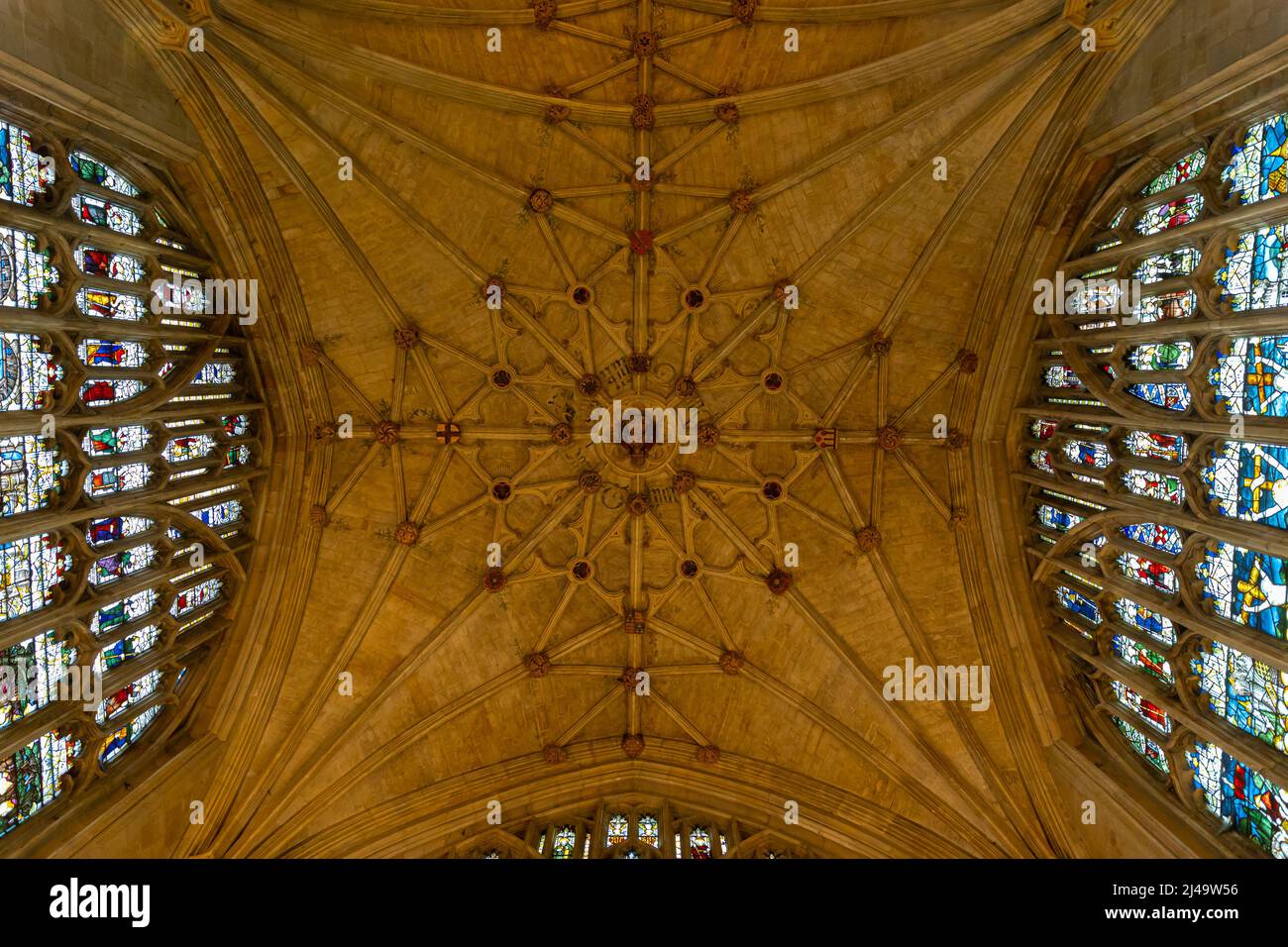 Stained glass windows winchester cathedral hi-res stock photography and ...