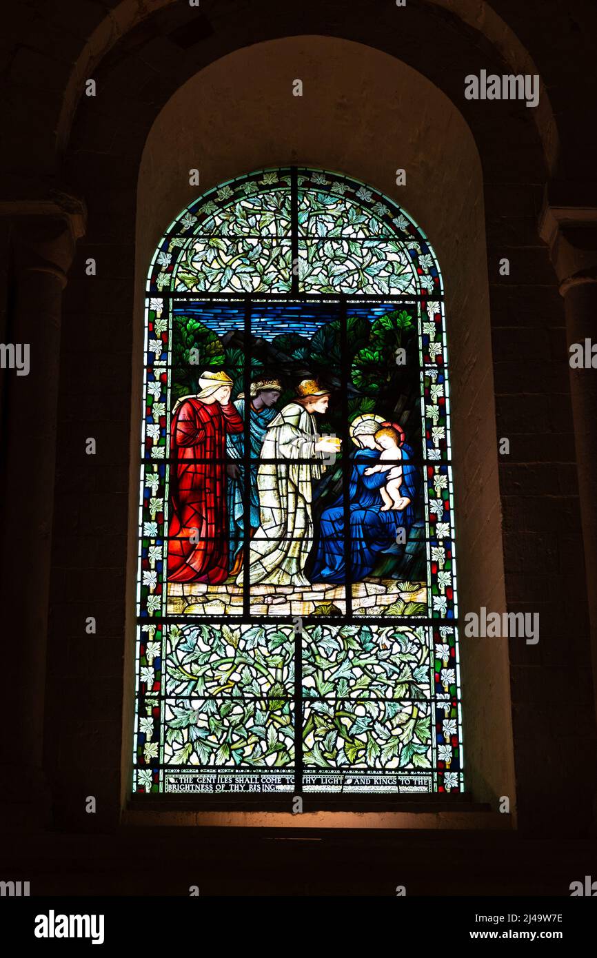 Stained glass windows winchester cathedral hi-res stock photography and ...