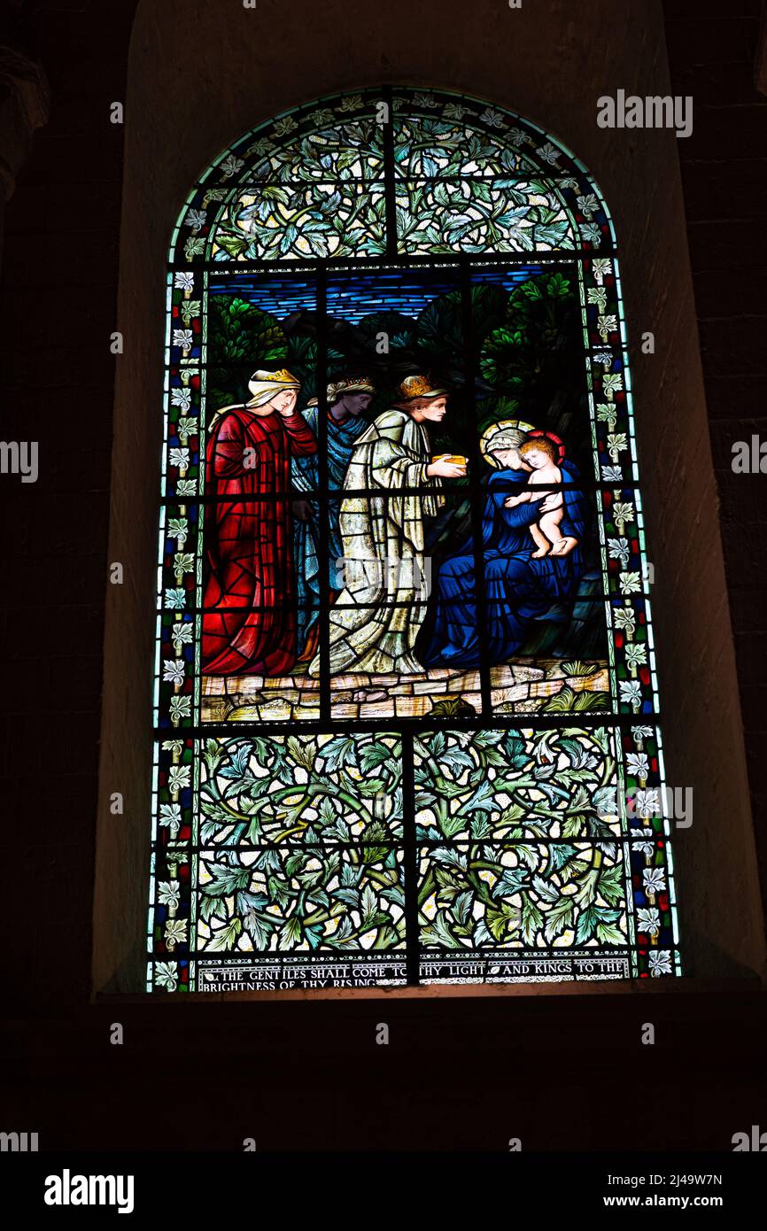 Stained glass windows winchester cathedral hi-res stock photography and ...