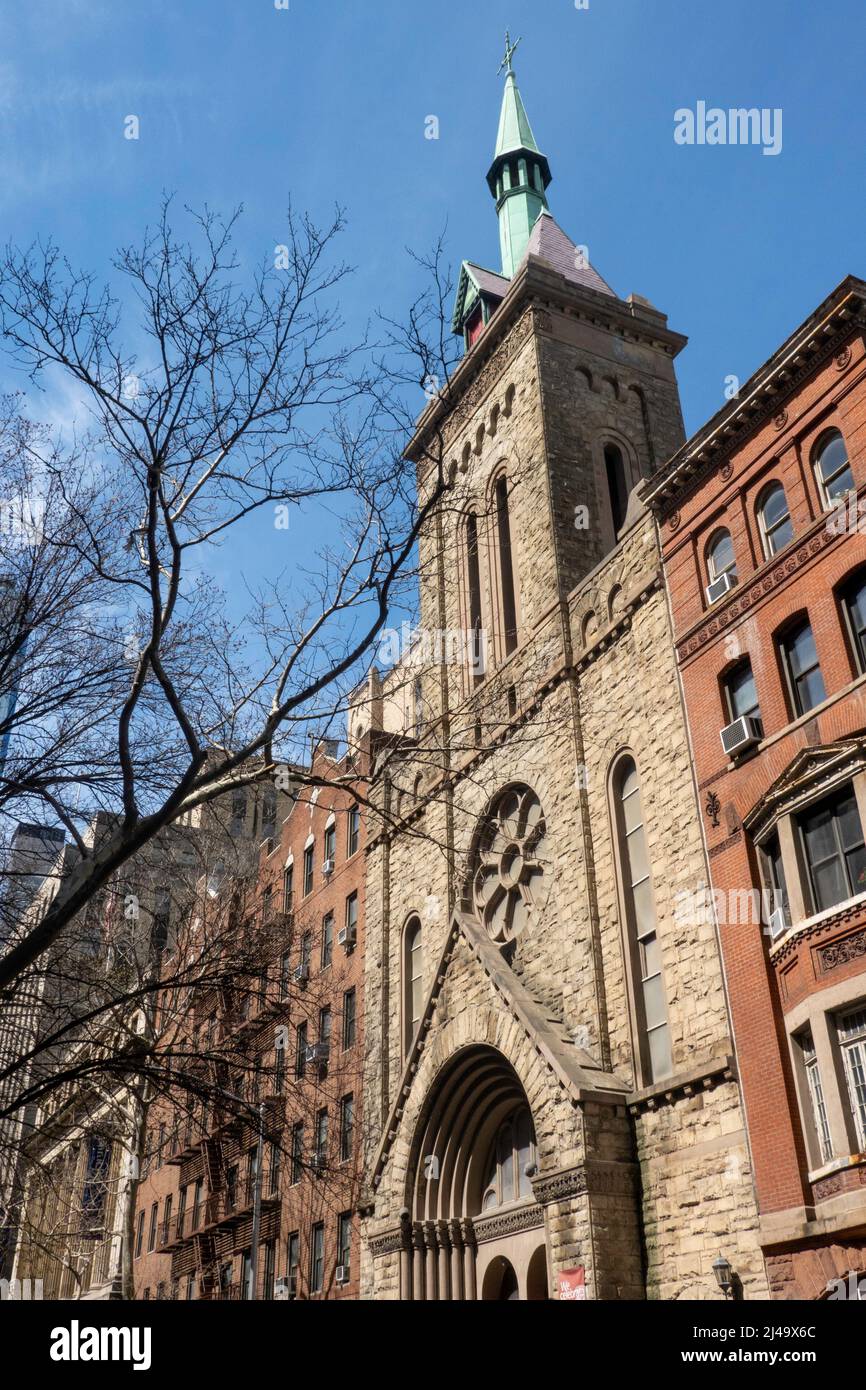 The 1889 Gustavus Adolphus Swedish Lutheran Church is on E. 22nd Street in New York City, USA  2022 Stock Photo