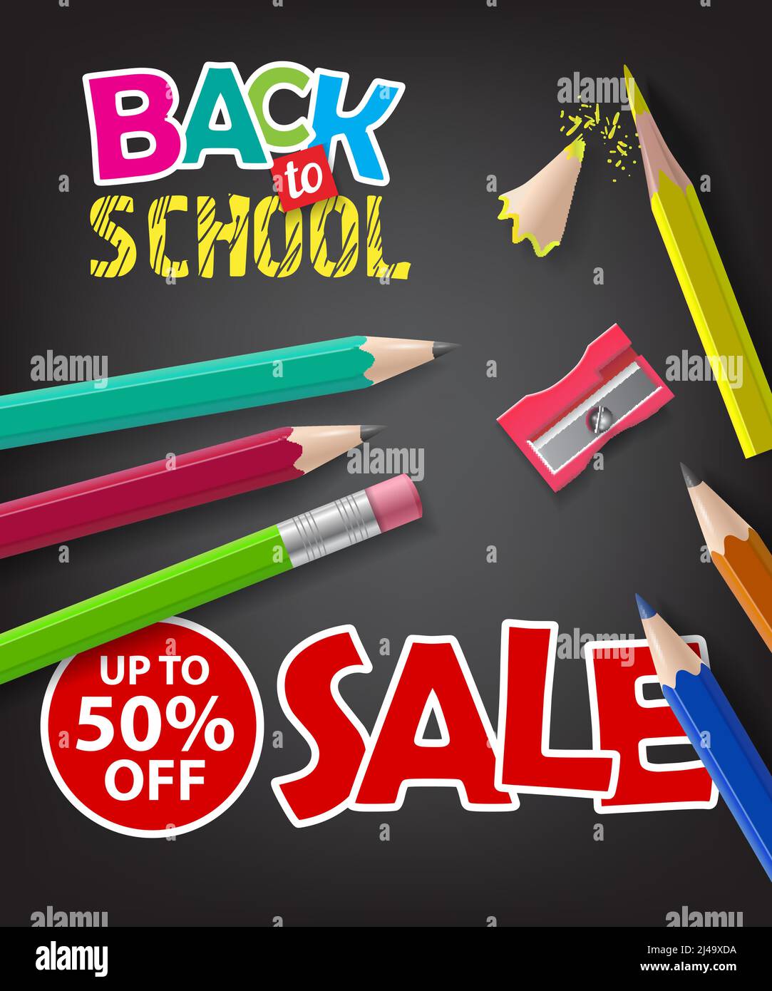 Back to school lettering with graduation cap and doodles. Offer or sale  advertising design. Handwritten and typed text, calligraphy. For leaflets,  bro Stock Vector Image & Art - Alamy