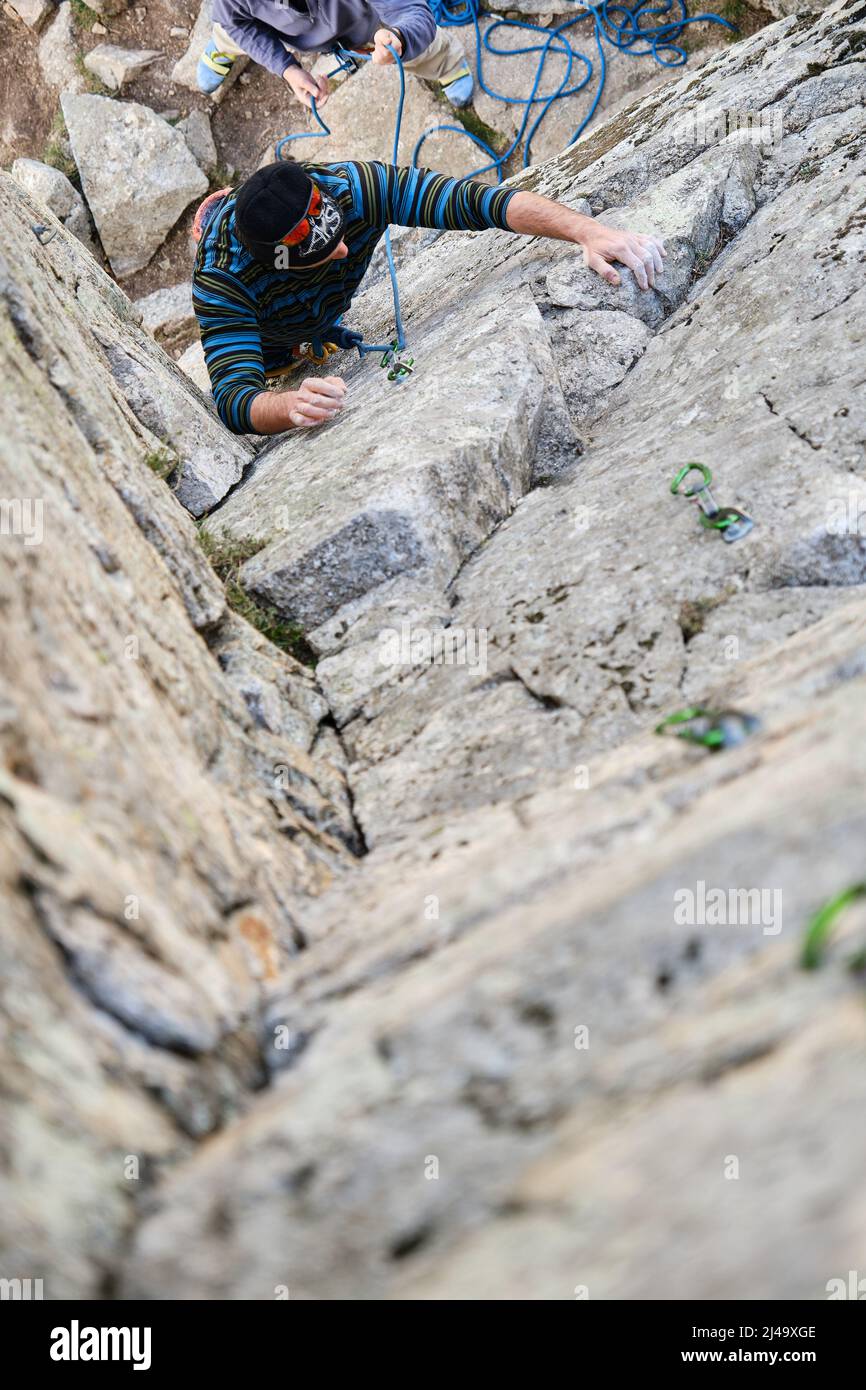 Man in harness hires stock photography and images Alamy