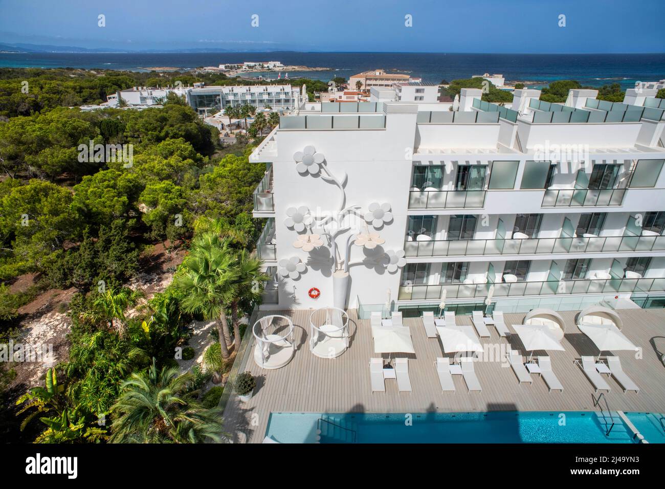 Five Flowers five staar luxury and design hotel in Formentera Island, Balearic Islands, Spain, Europe Stock Photo