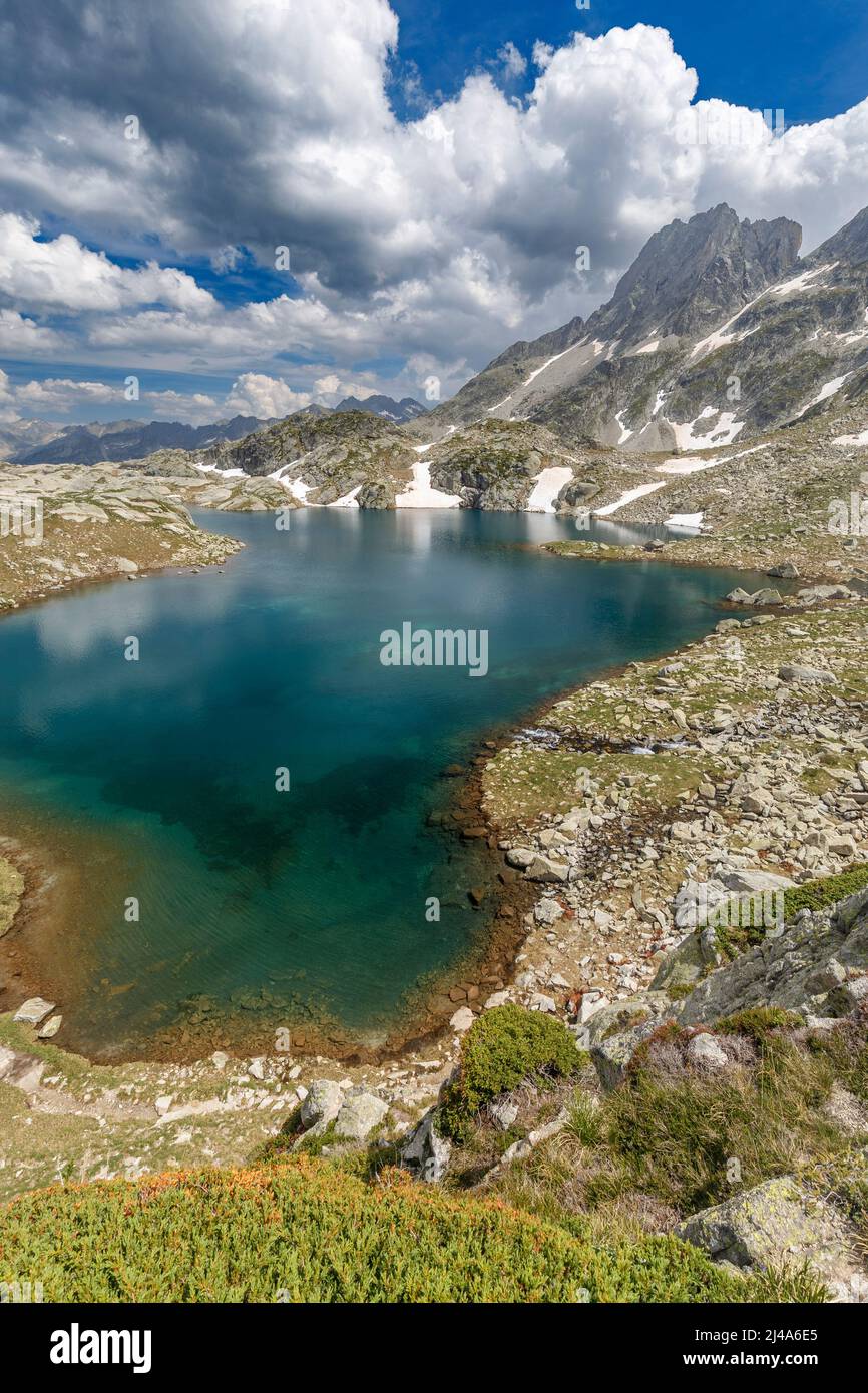 Cambales lake, Hautes Pyrenees national park, France Stock Photo